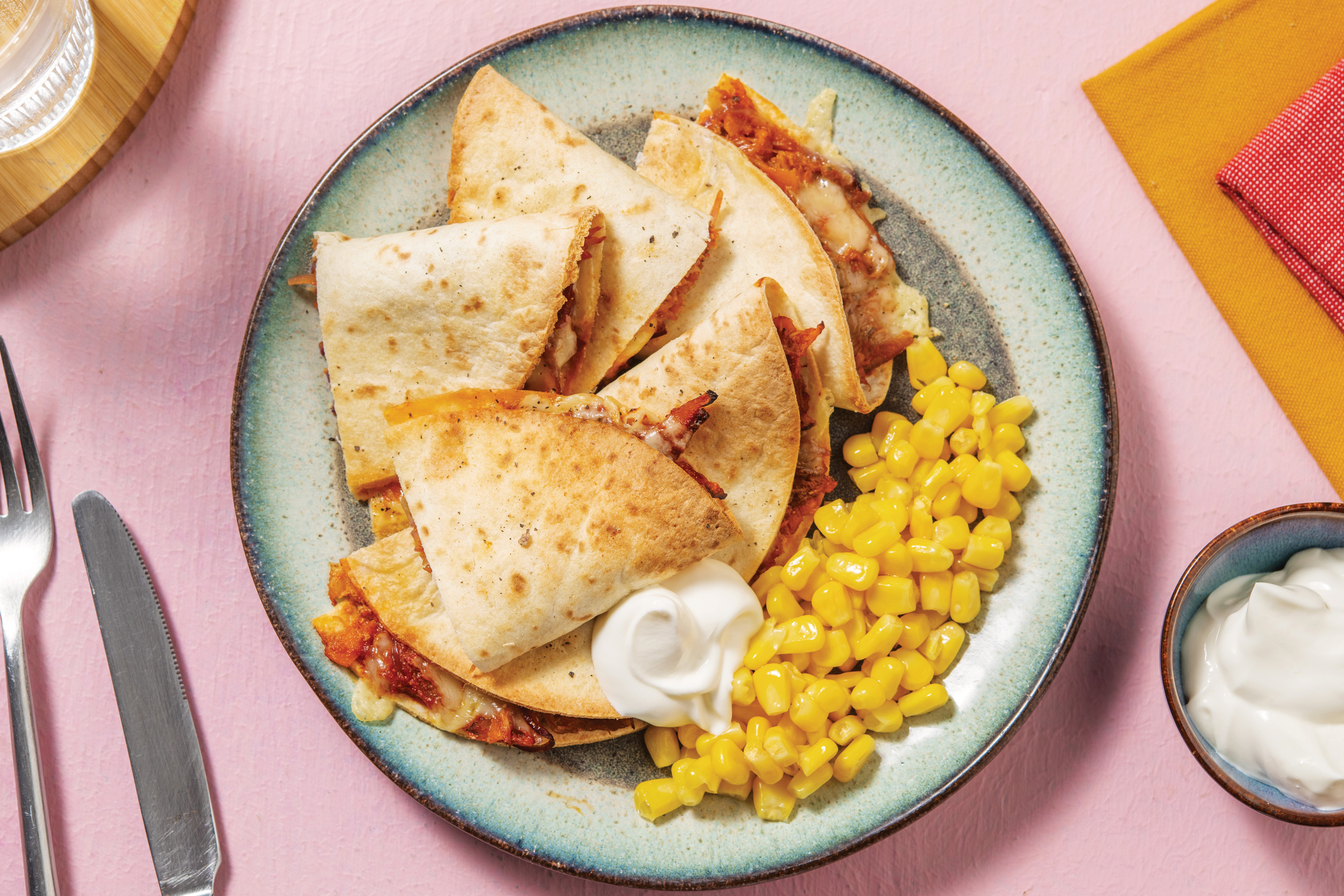 Mexican Pulled Pork Quesadillas