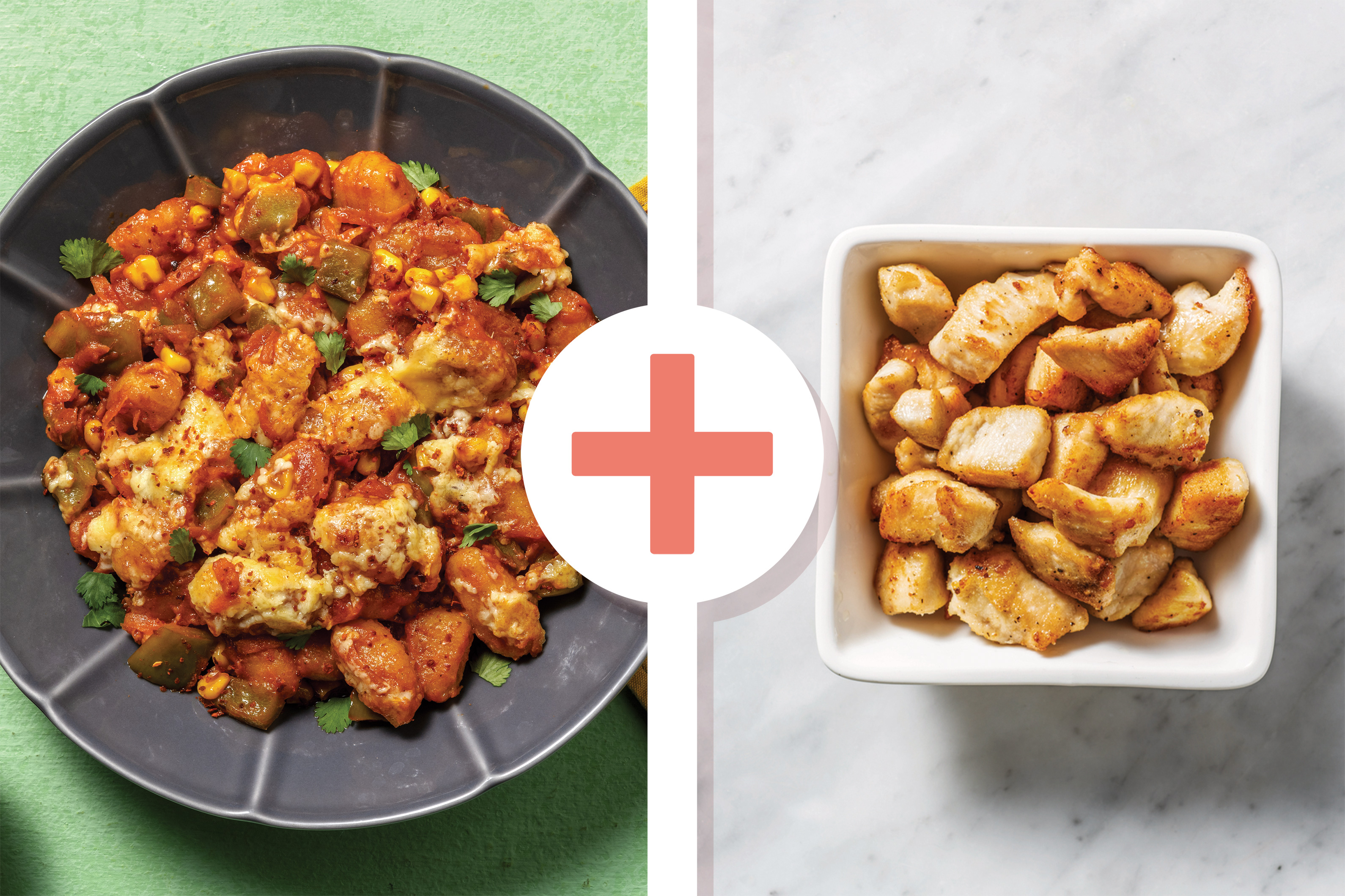 Cheesy Mexican-Spiced Grilled Chicken Gnocchi