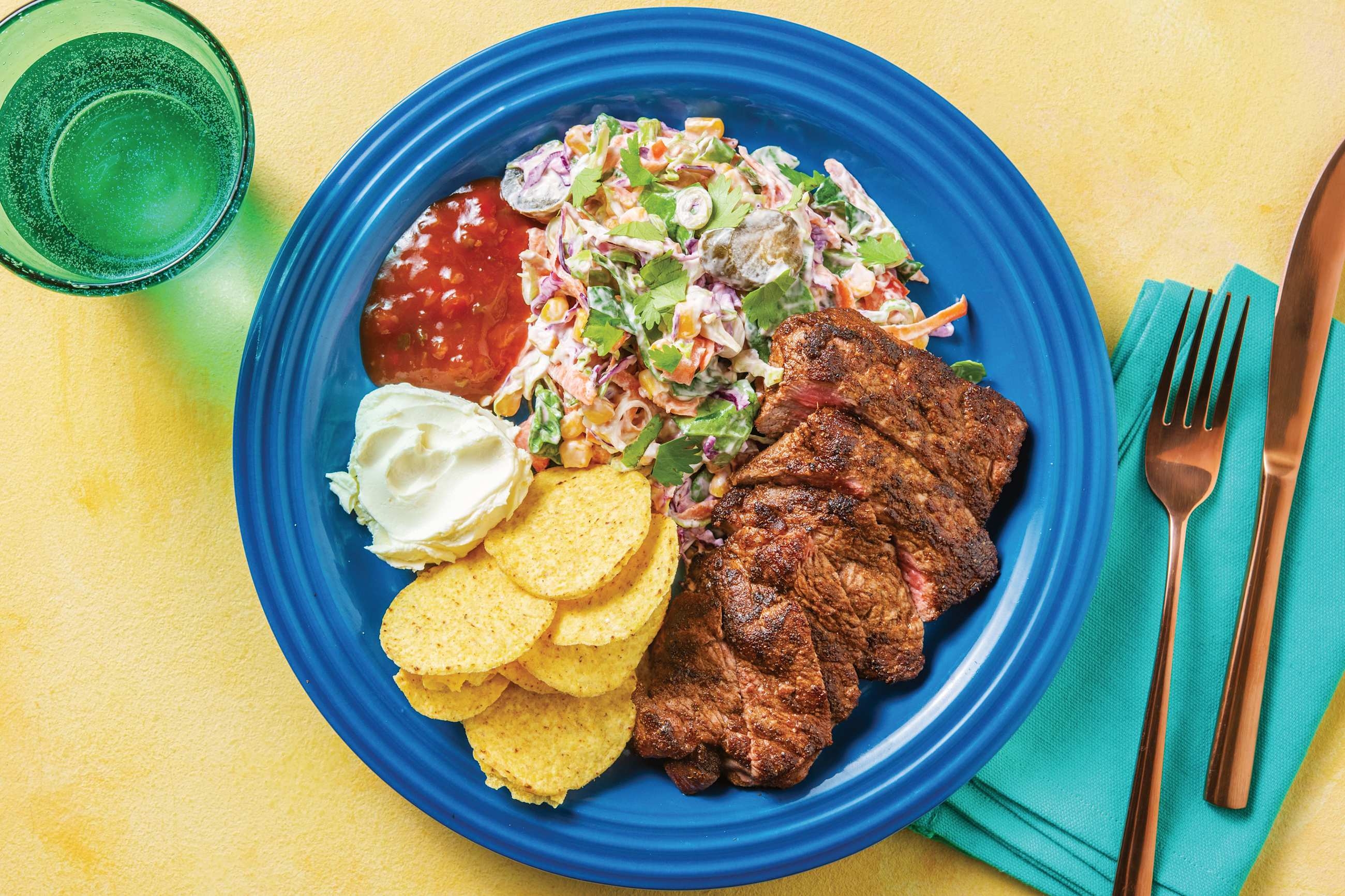 Mexican Steak & Jalapeño Slaw
