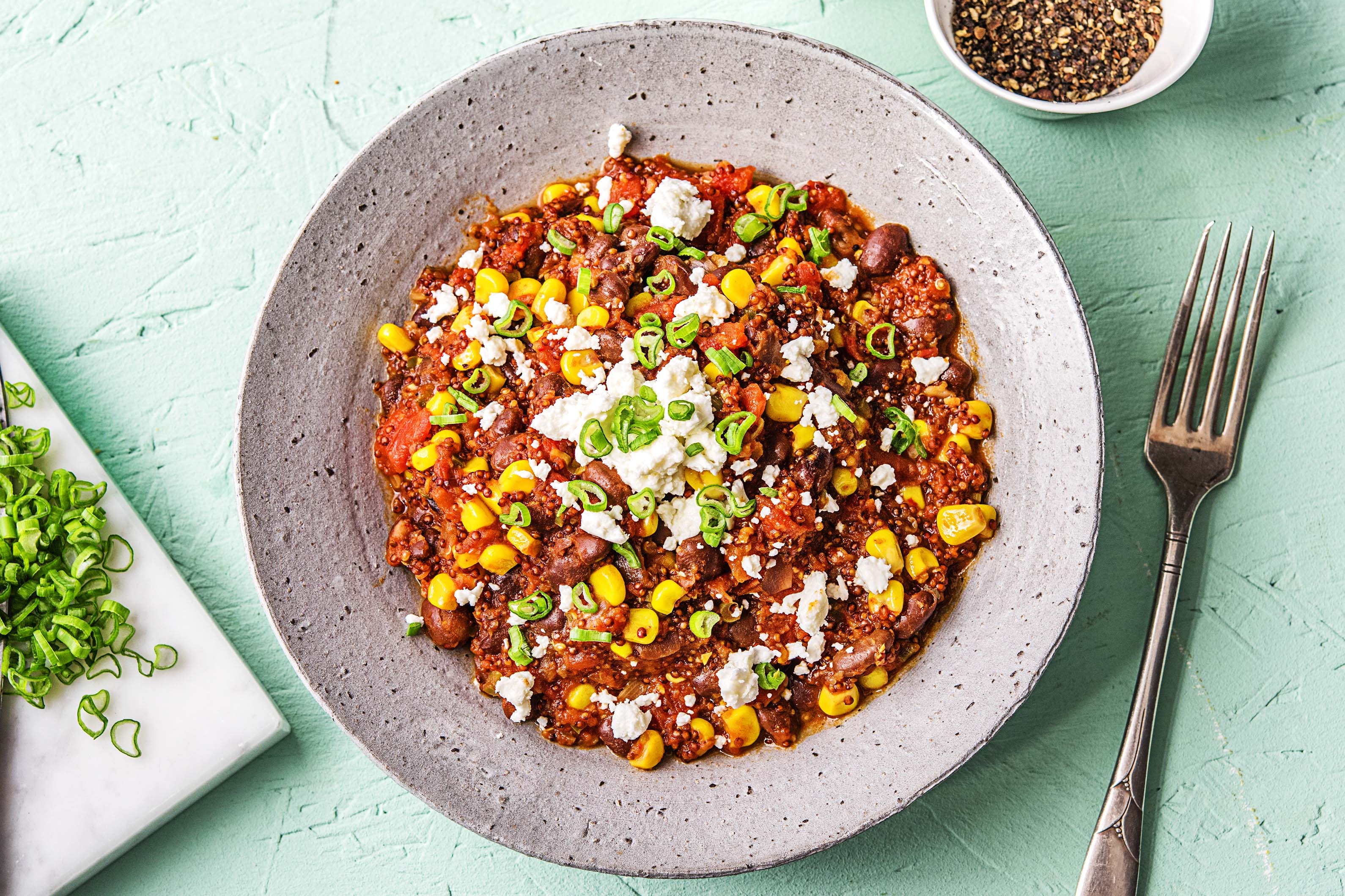 Feurige Quinoa-Pfanne