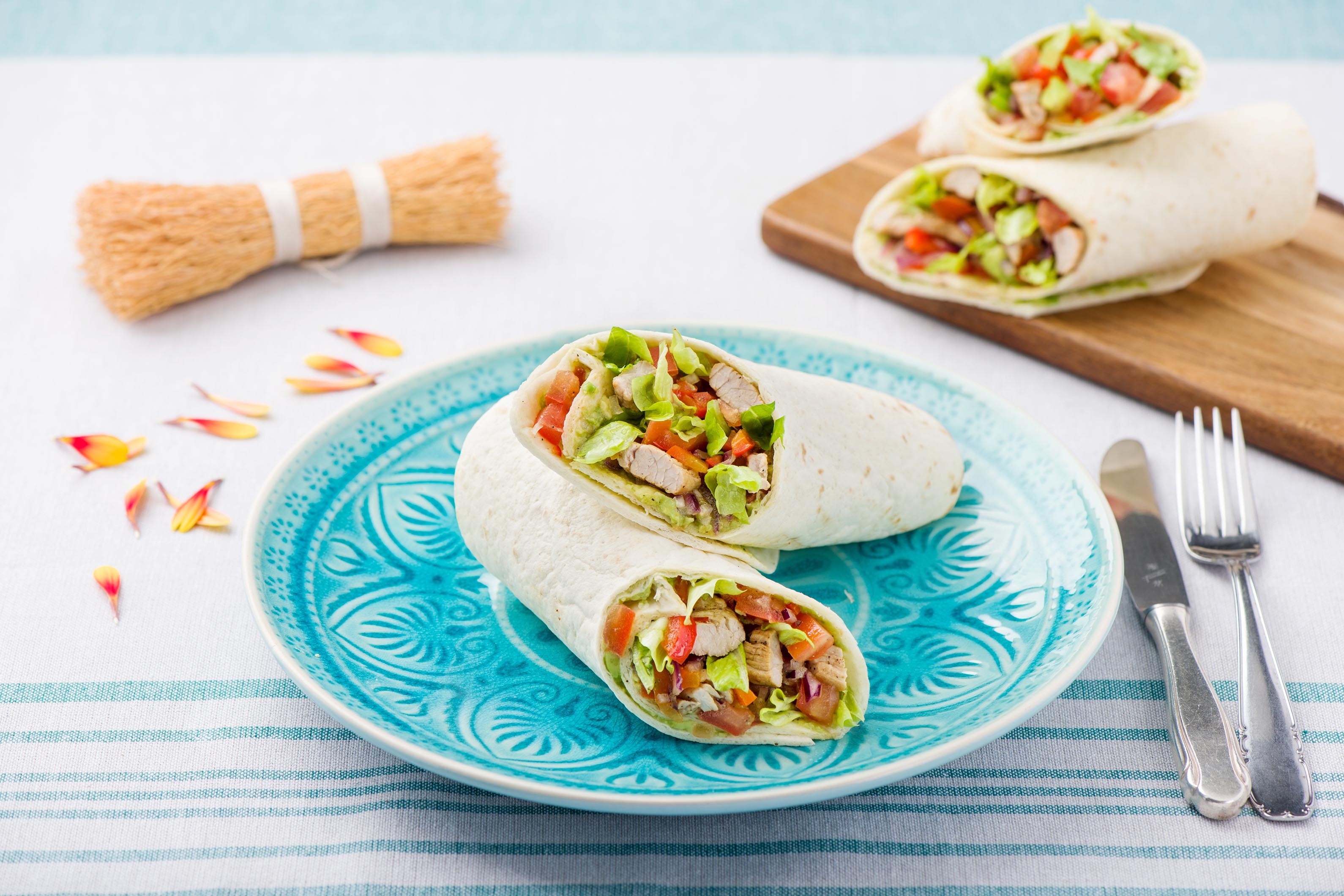 Mexikanische Schweinefleisch-„Fajitas“ mit selbstgemachter Guacamole