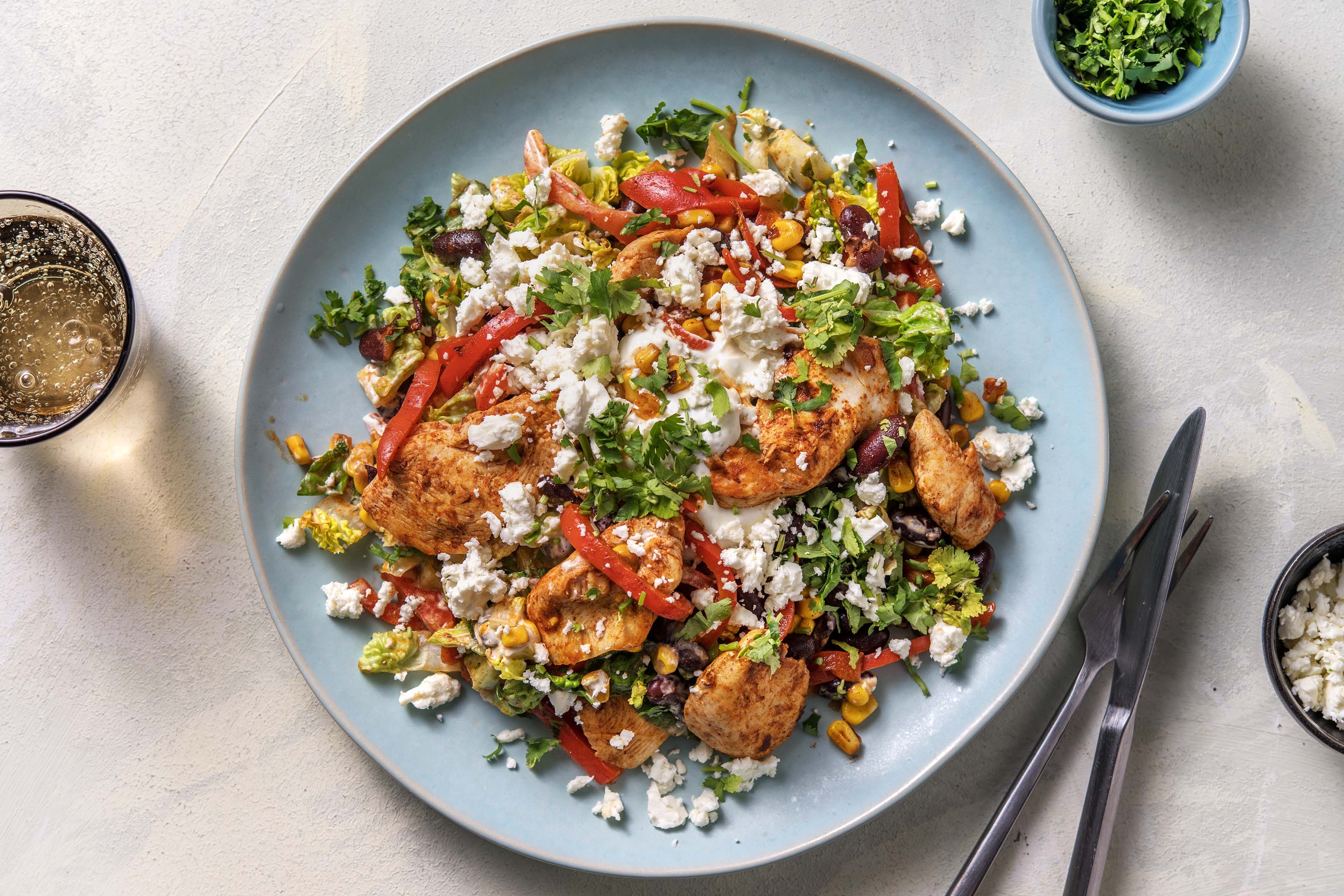 Mexikanischer Hähnchensalat