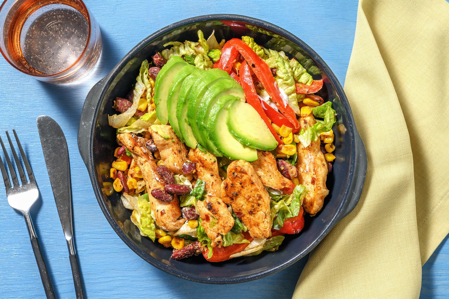 Mexikanischer Pouletsalat mit Avocado