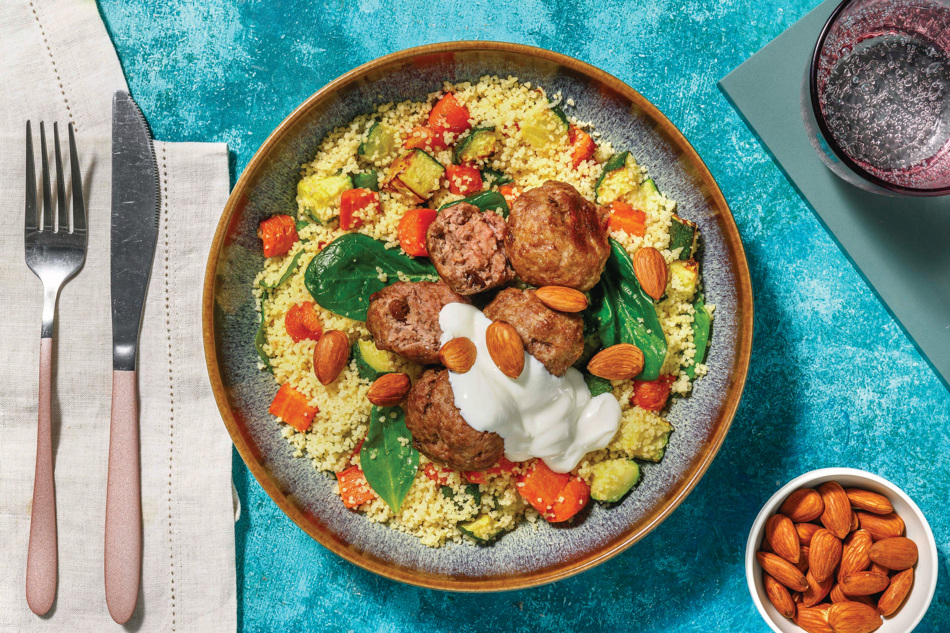 Quick Middle Eastern Beef & Currant Meatballs