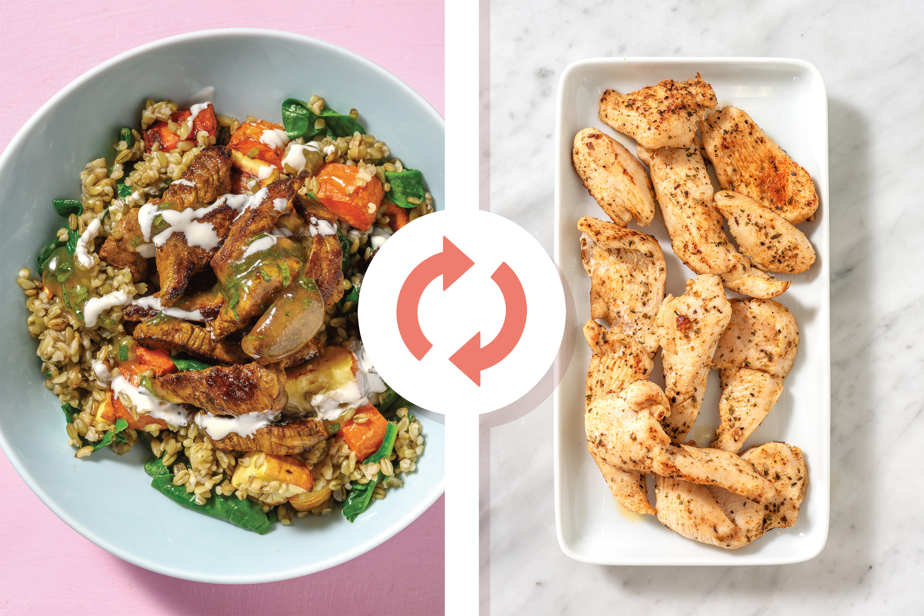 Chermoula Chicken Strips & Mint Sauce