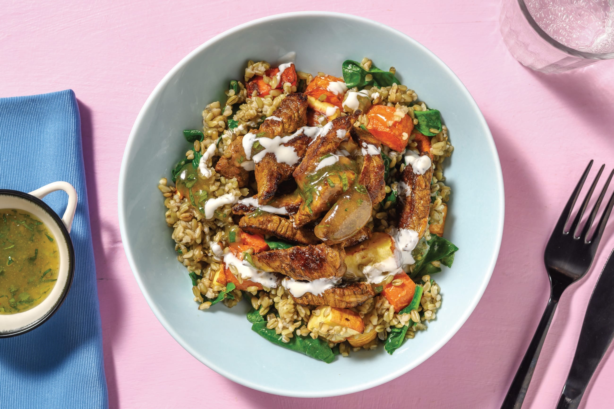 Glazed Chermoula Beef & Veggie Couscous