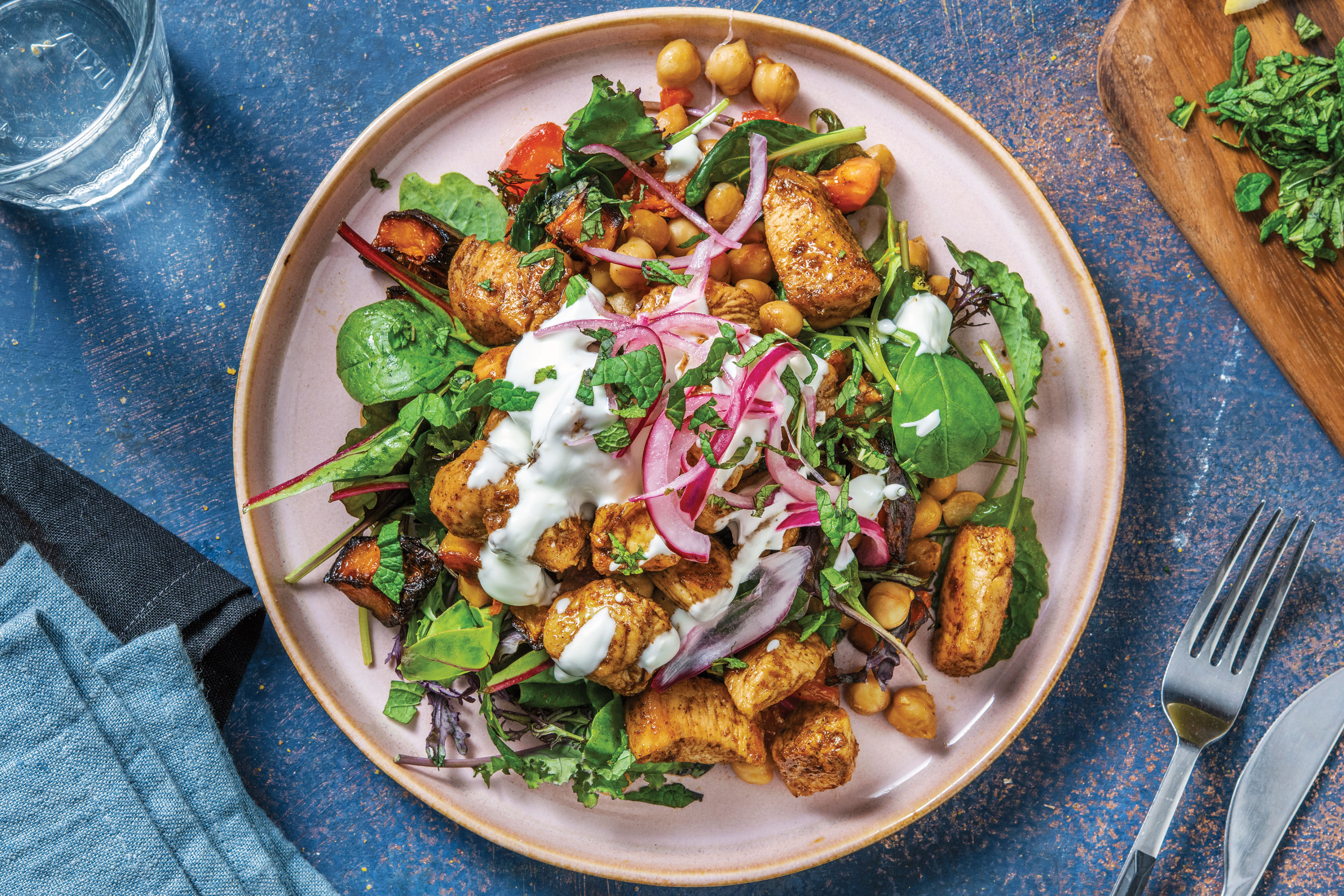 Middle Eastern Chicken & Pumpkin Salad