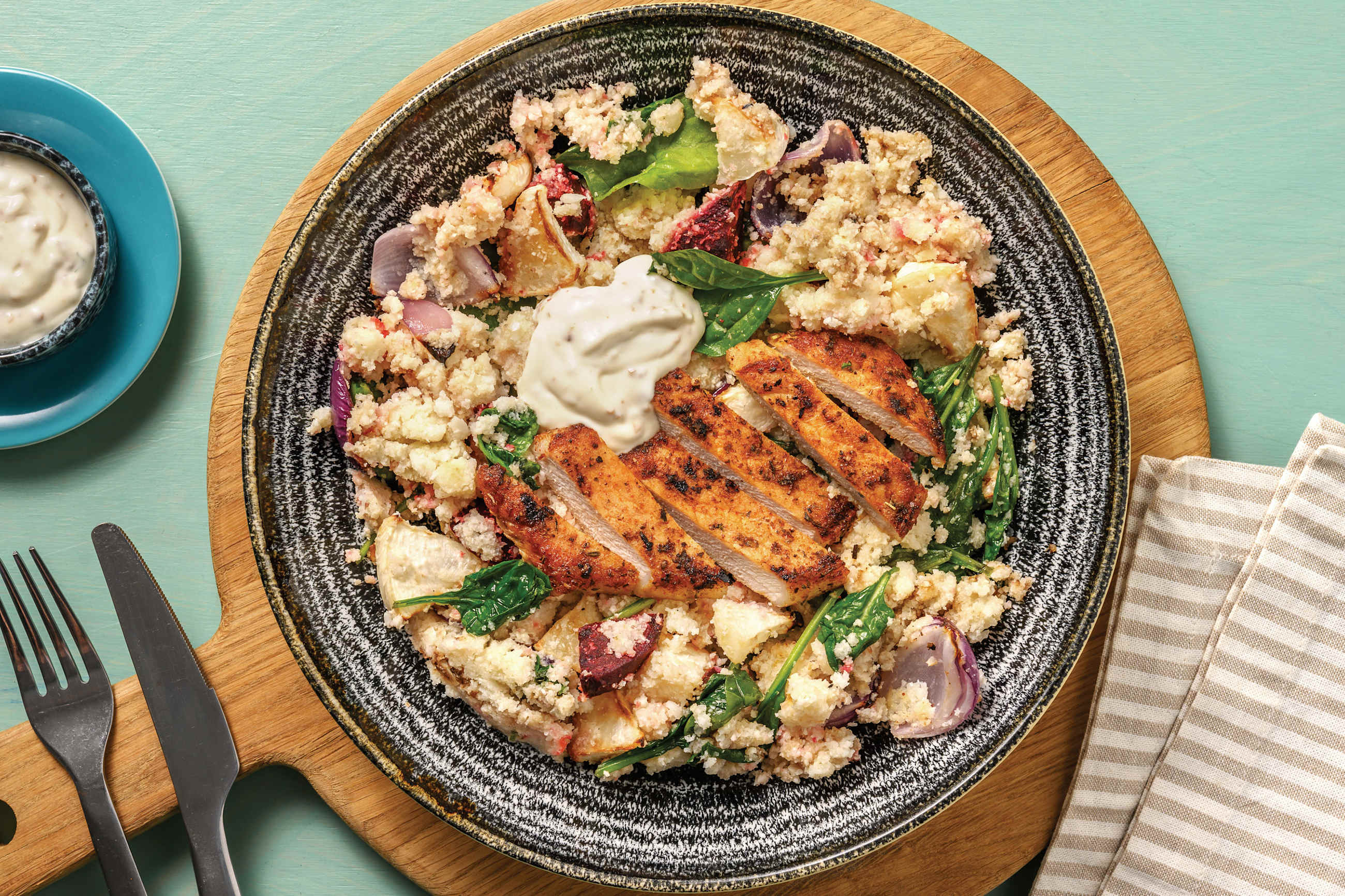 Middle Eastern Honey Pork & Cauliflower Rice