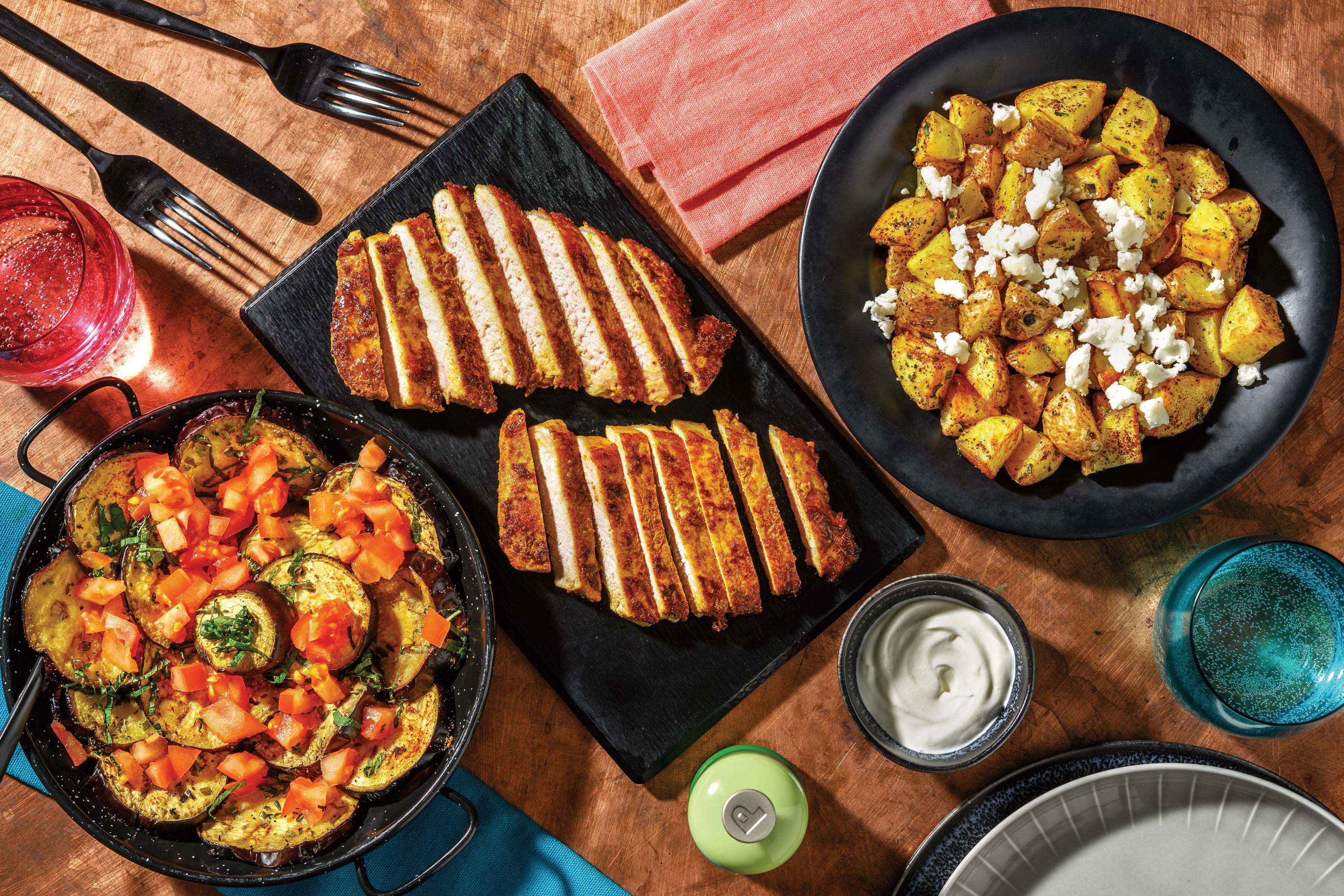 Middle Eastern Pork & Sumac Potatoes