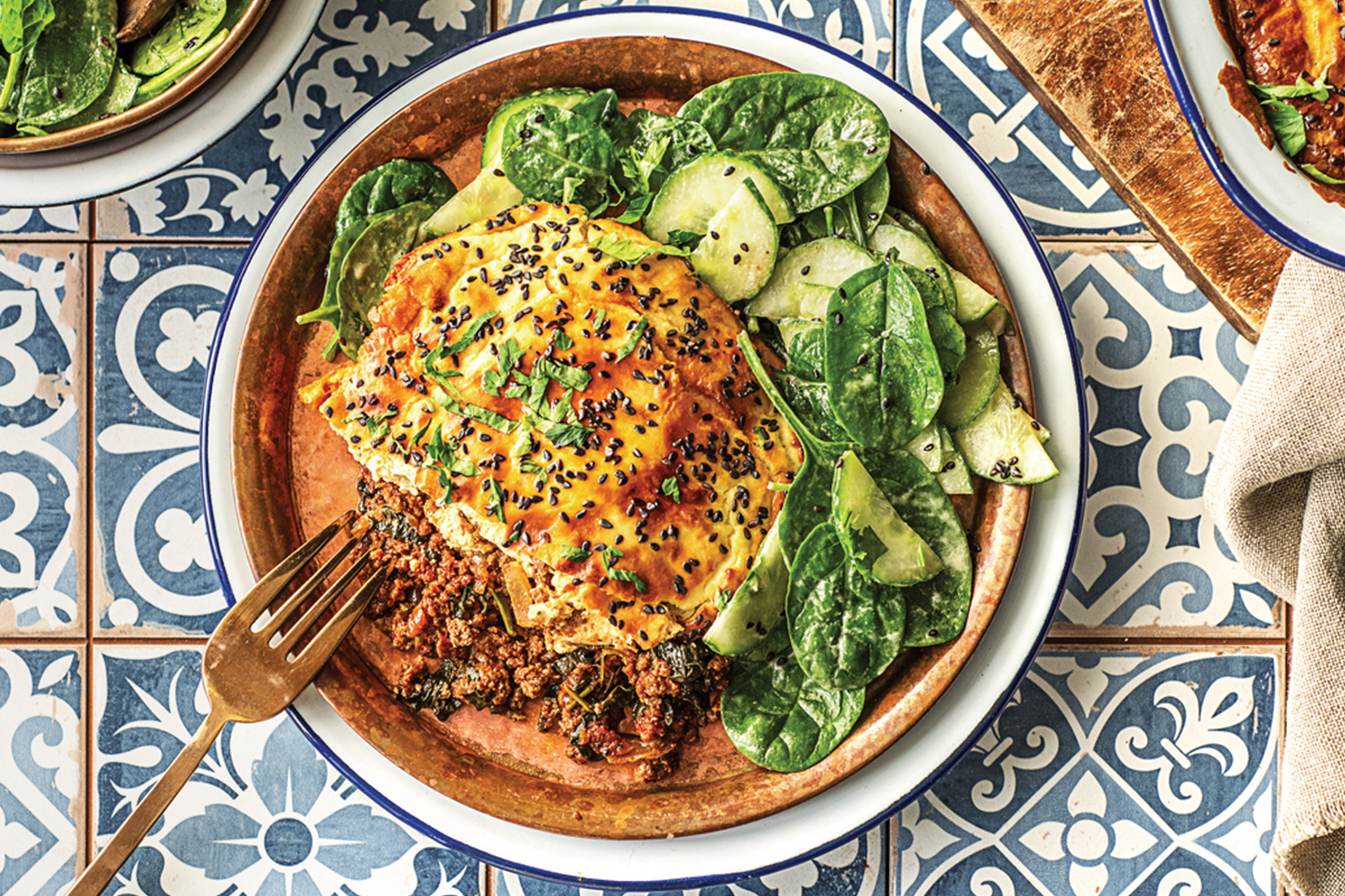 Loaded Middle Eastern Spiced Lamb Pie