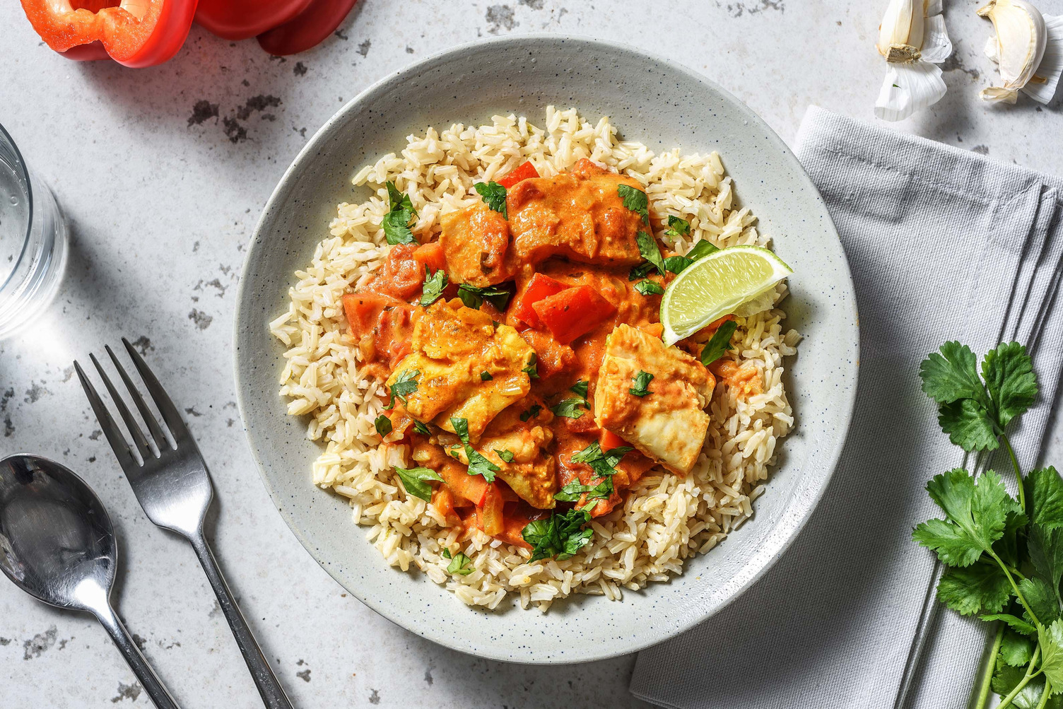 Mijoté de poisson au lait de coco et citron vert