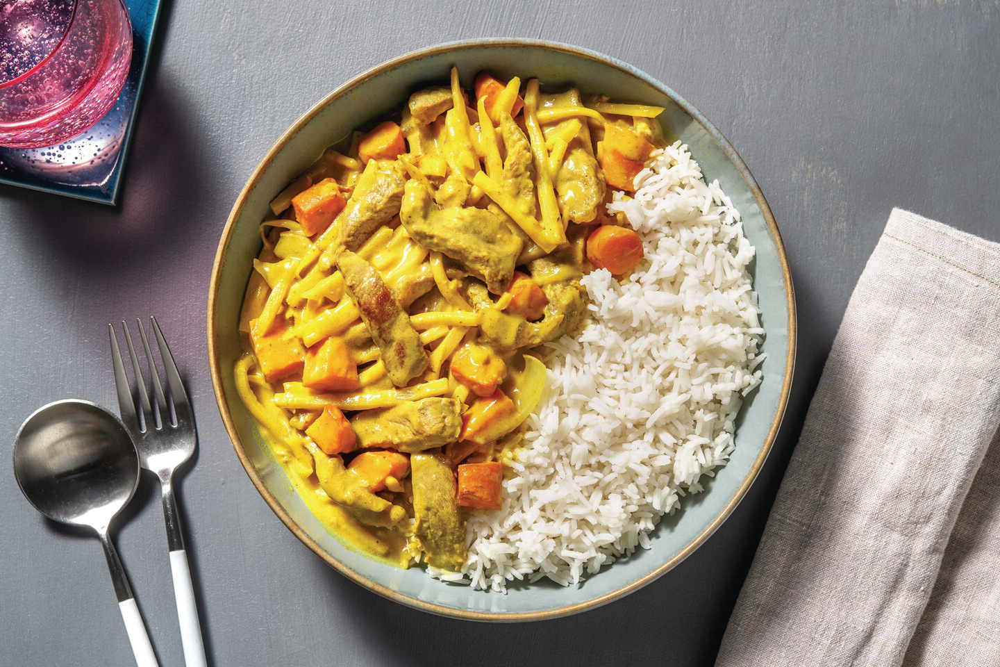 Mild Coconut Beef & Veggie Curry