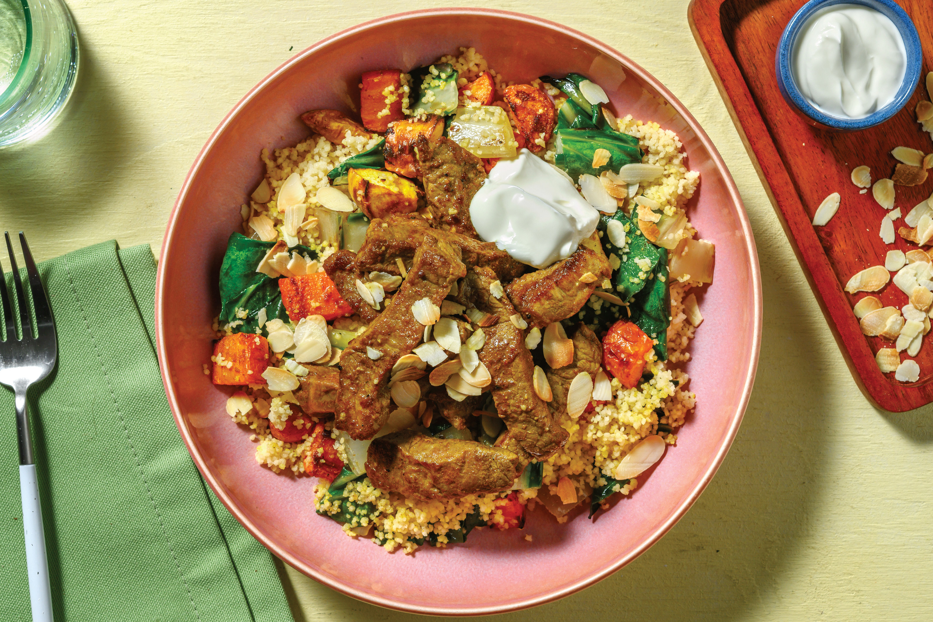 Mild Indian Beef & Veggie-Packed Couscous