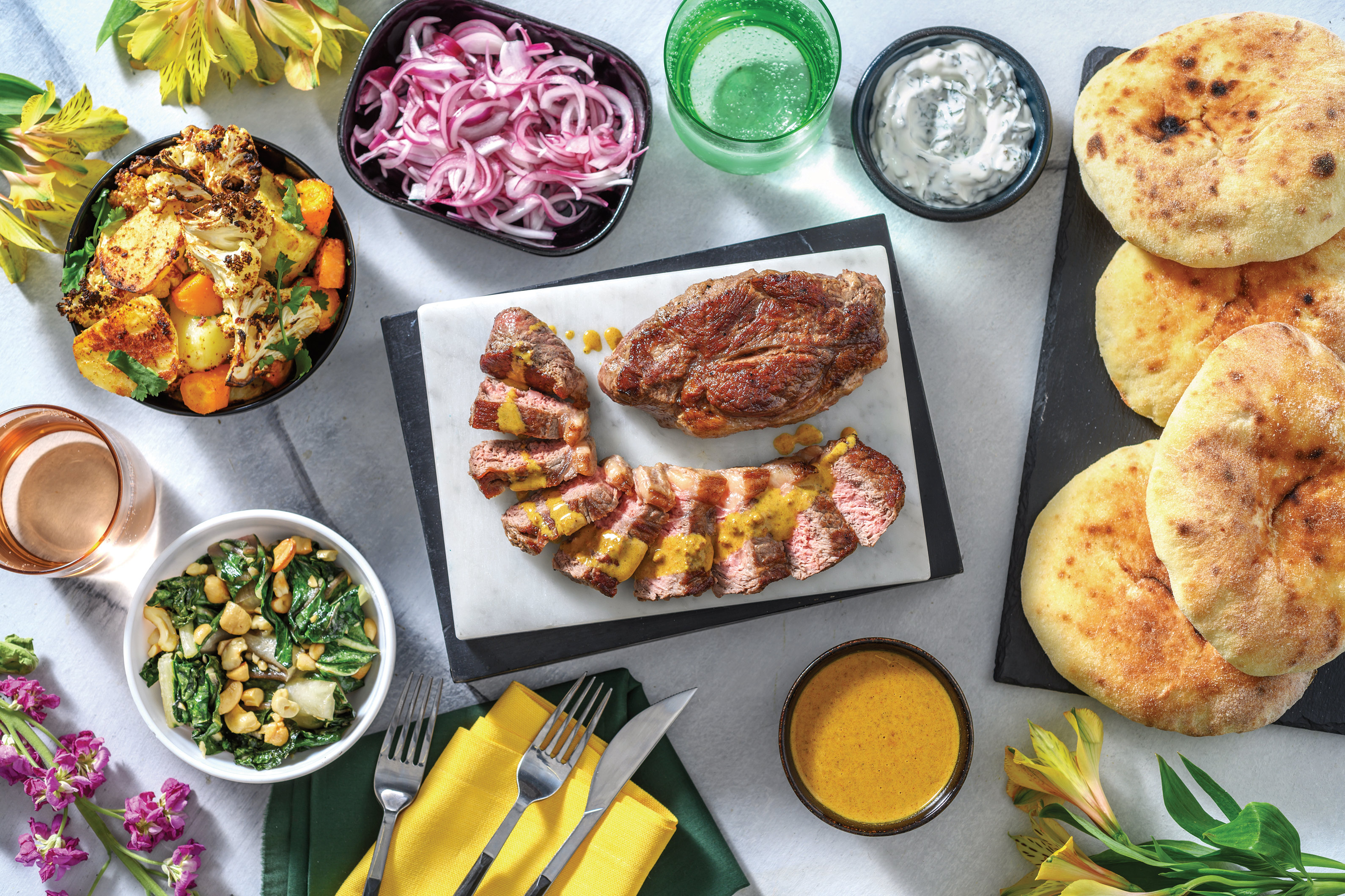 Mild Indian Lamb Loin & Roasted Cauliflower