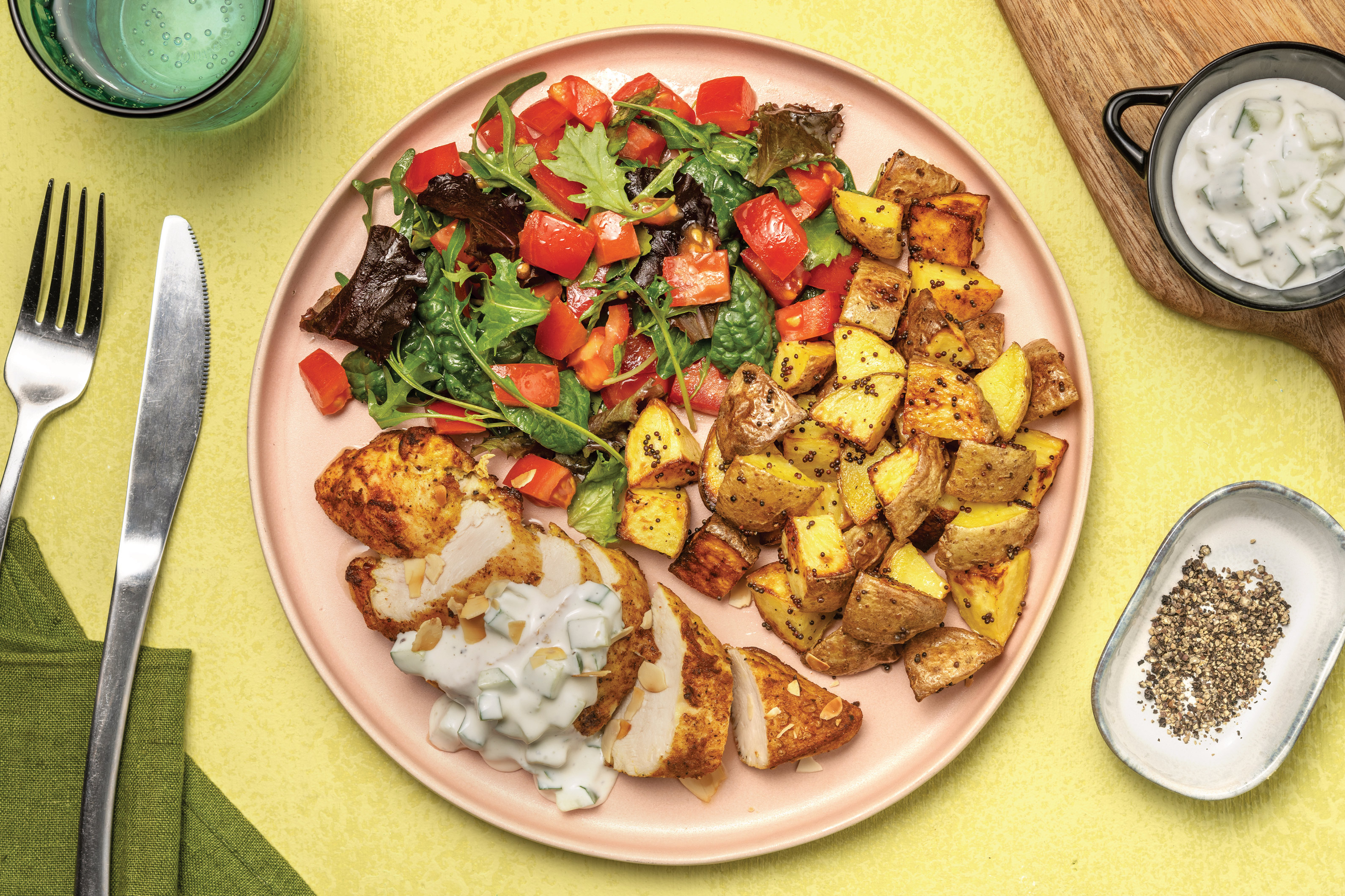 Mild North Indian Chicken & Bombay Potatoes