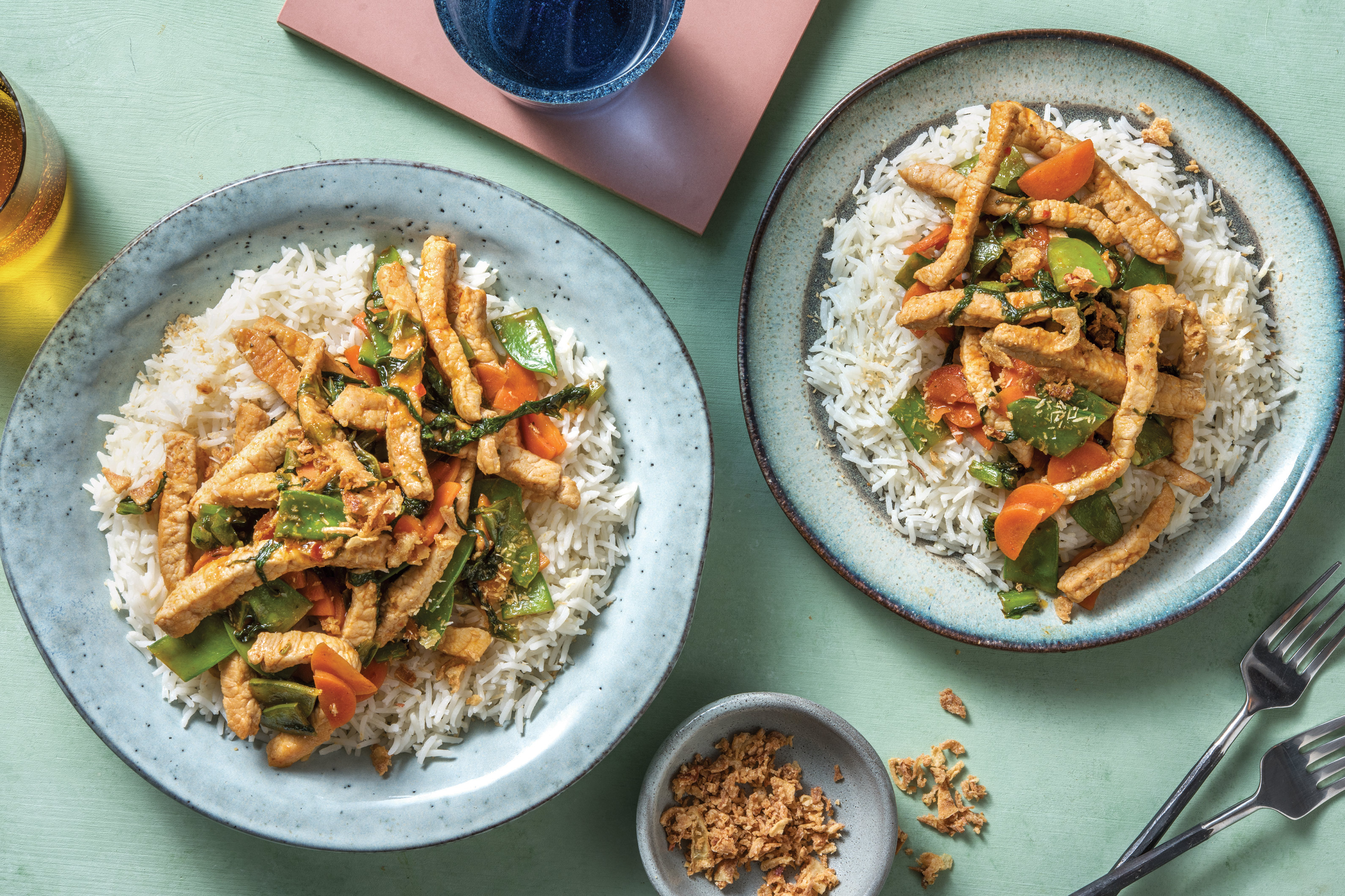 Mild Thai Pork & Veggie Stir-Fry