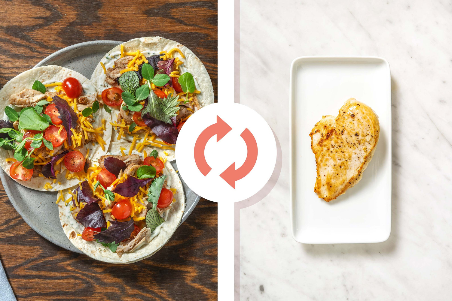 Mini wraps à la poitrine de poulet