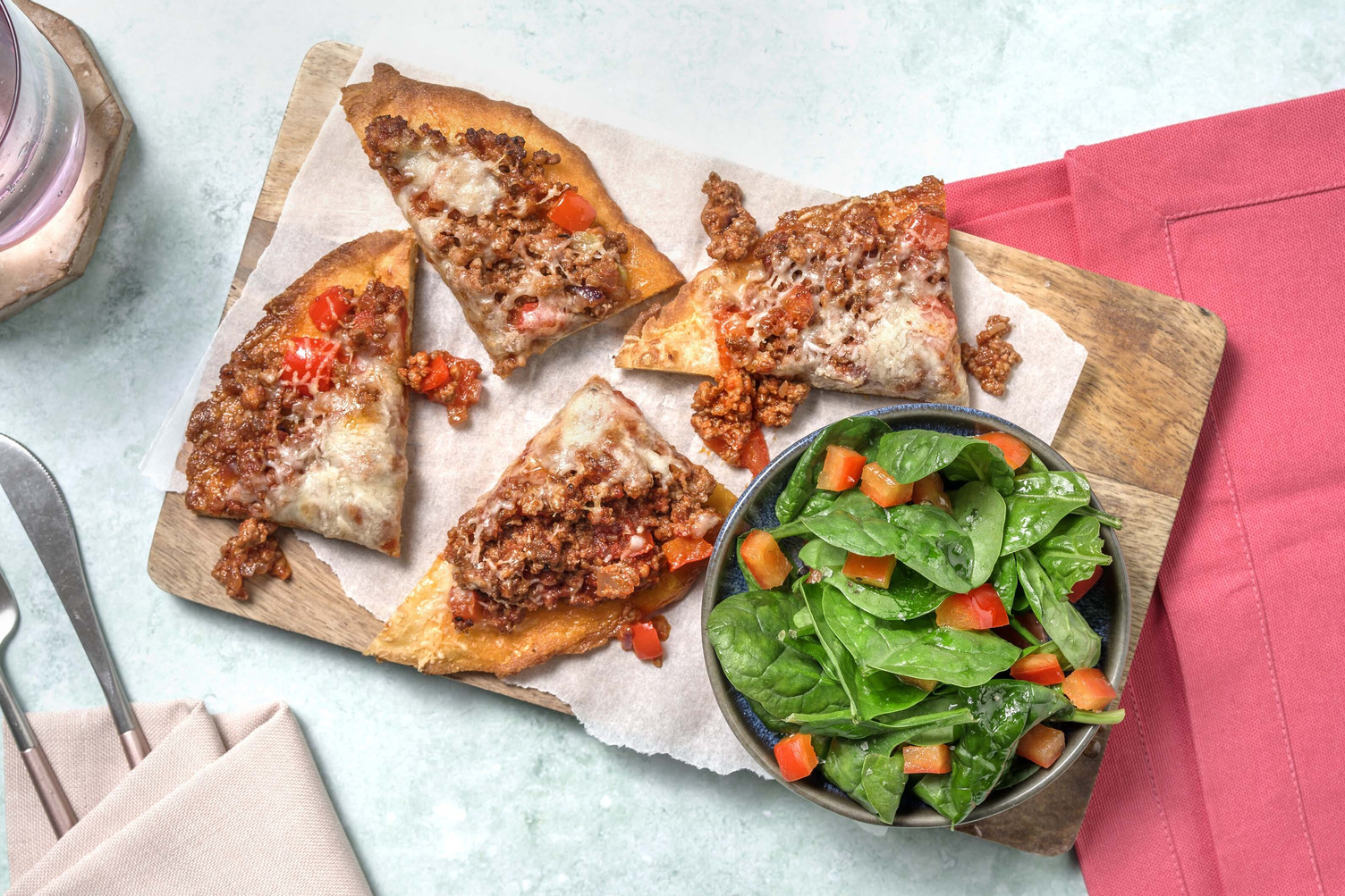 Cheesy Meat Ragu Pizzettes