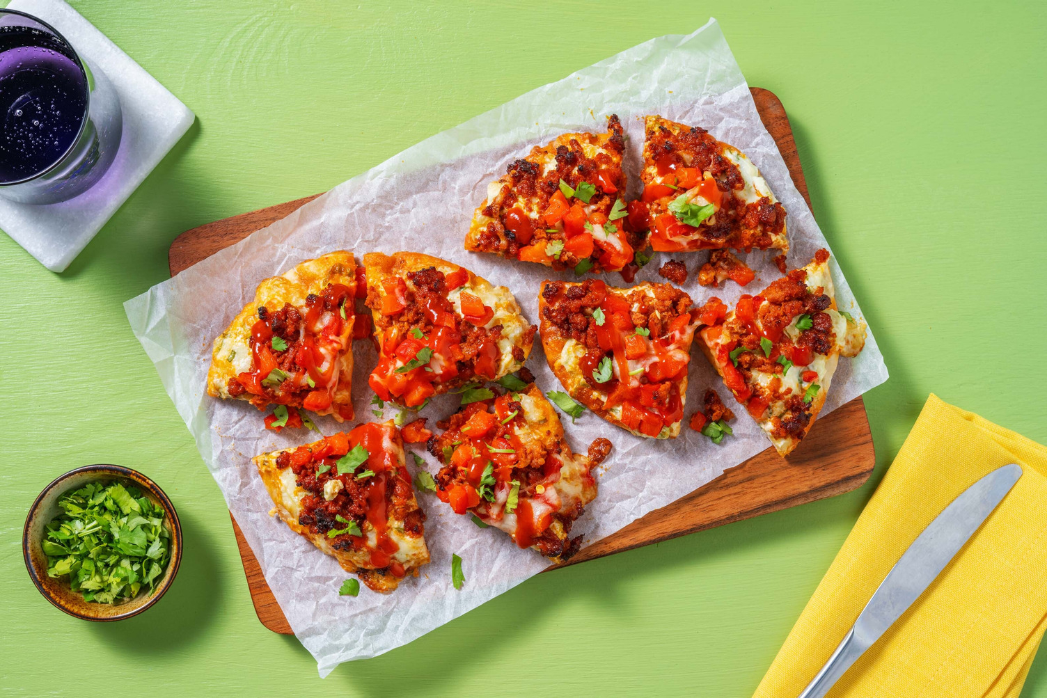 Chorizo Queso Fundido Pizzettes
