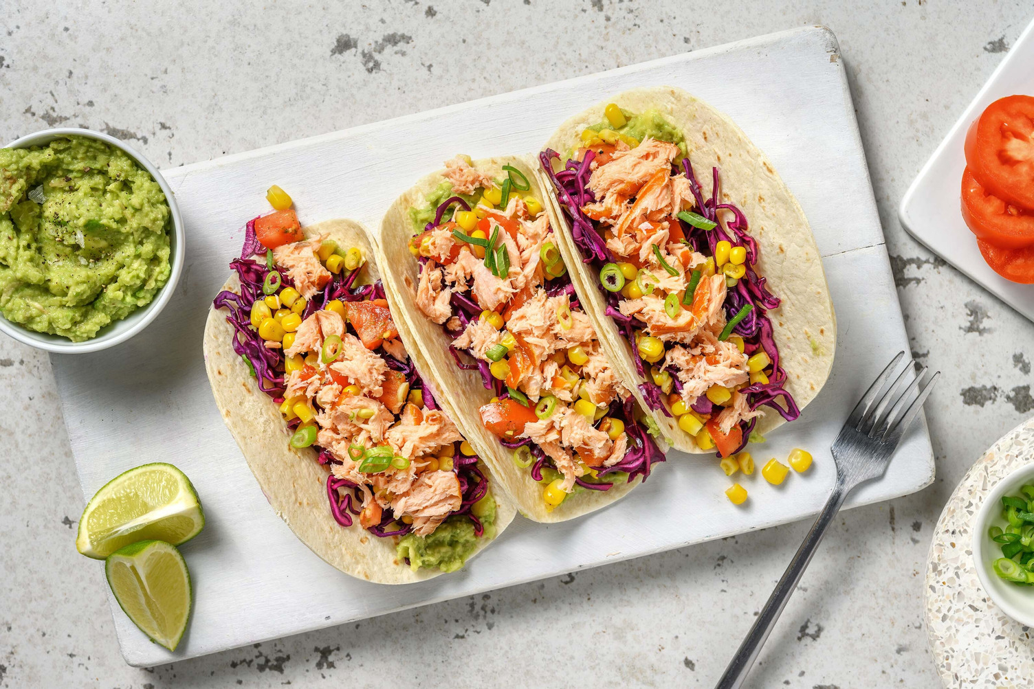 Mini-tortilla aux miettes de saumon fumé