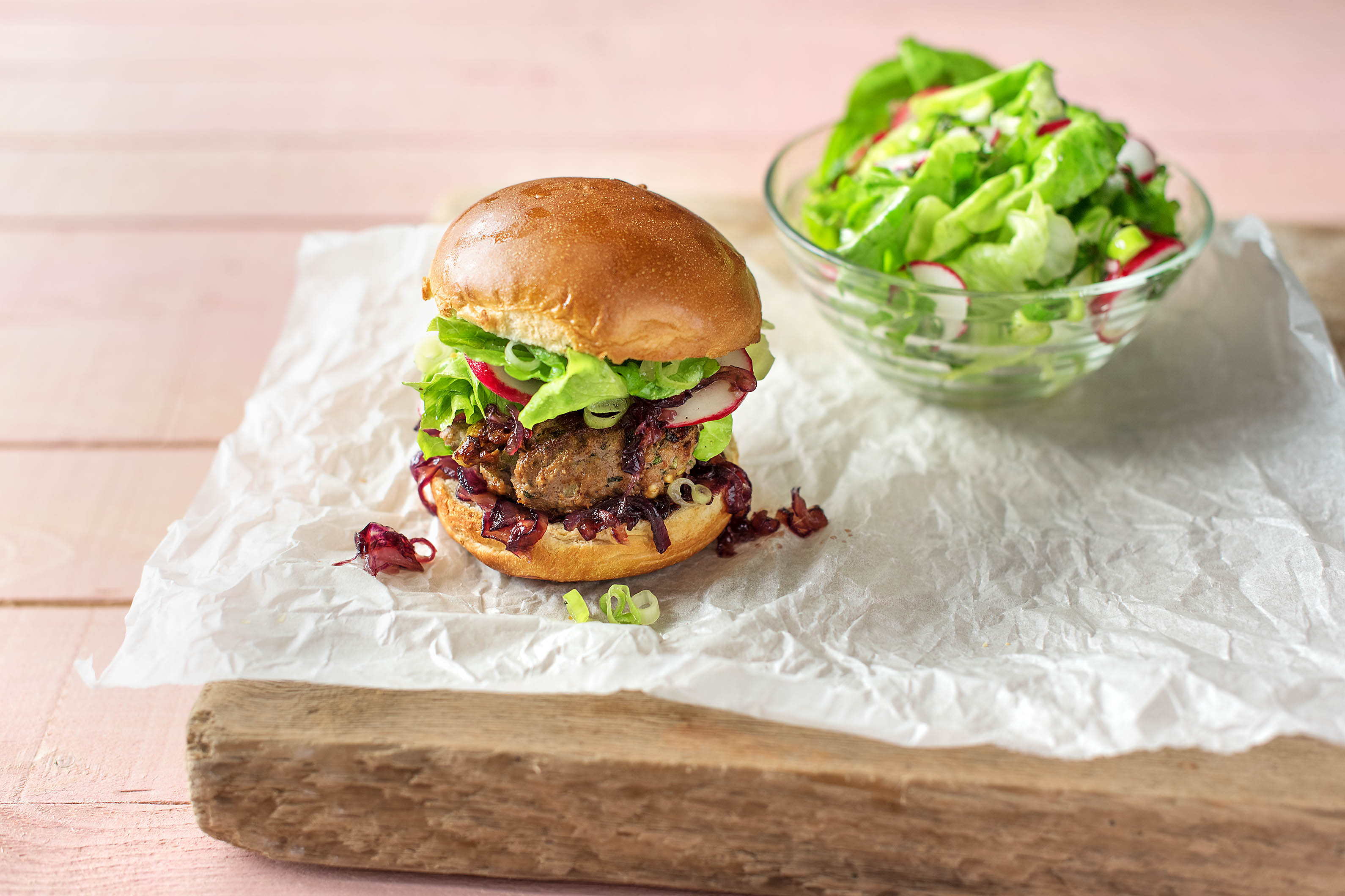 Minted Lamb & Fetta Burger