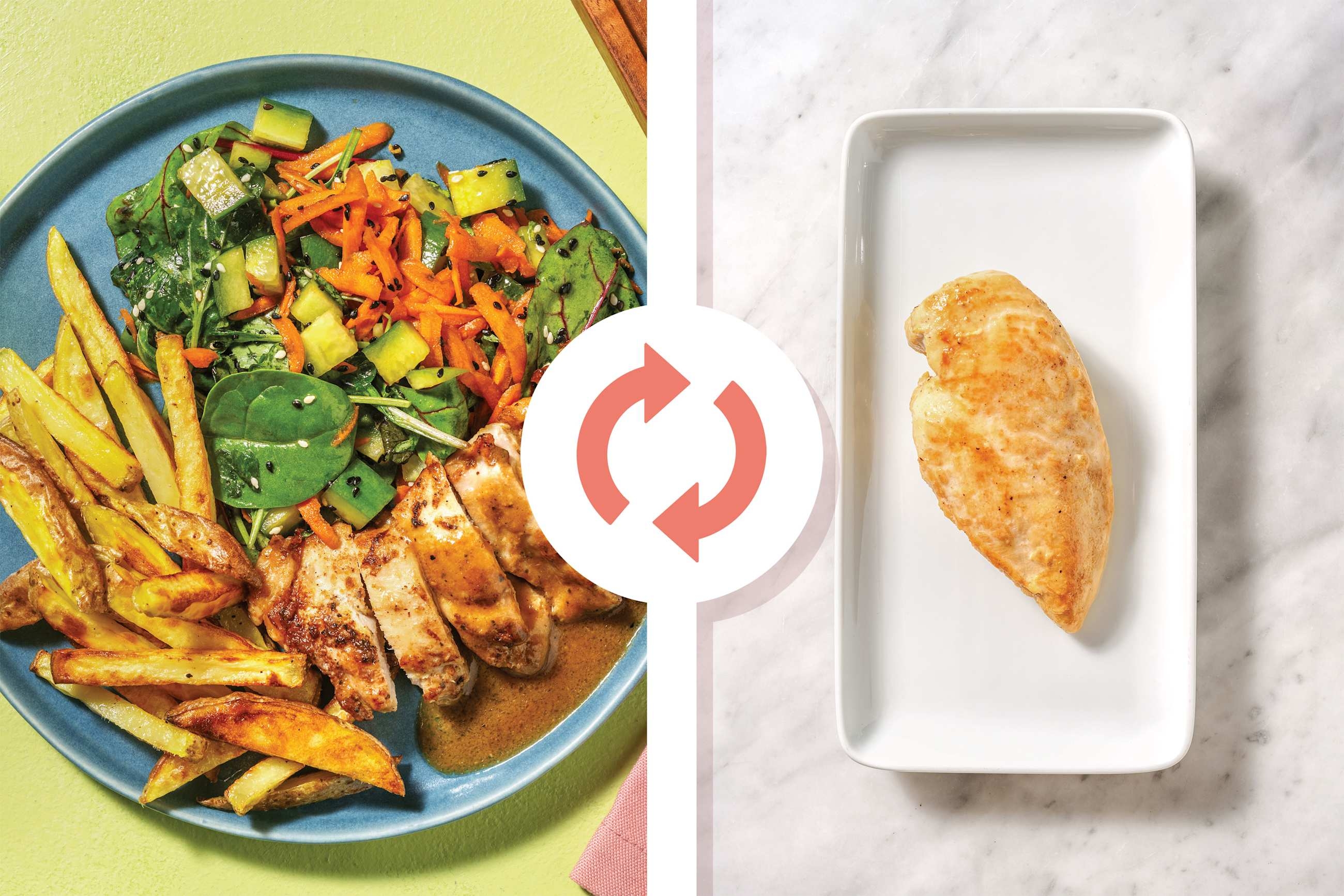 Miso-Ginger Chicken & Fries