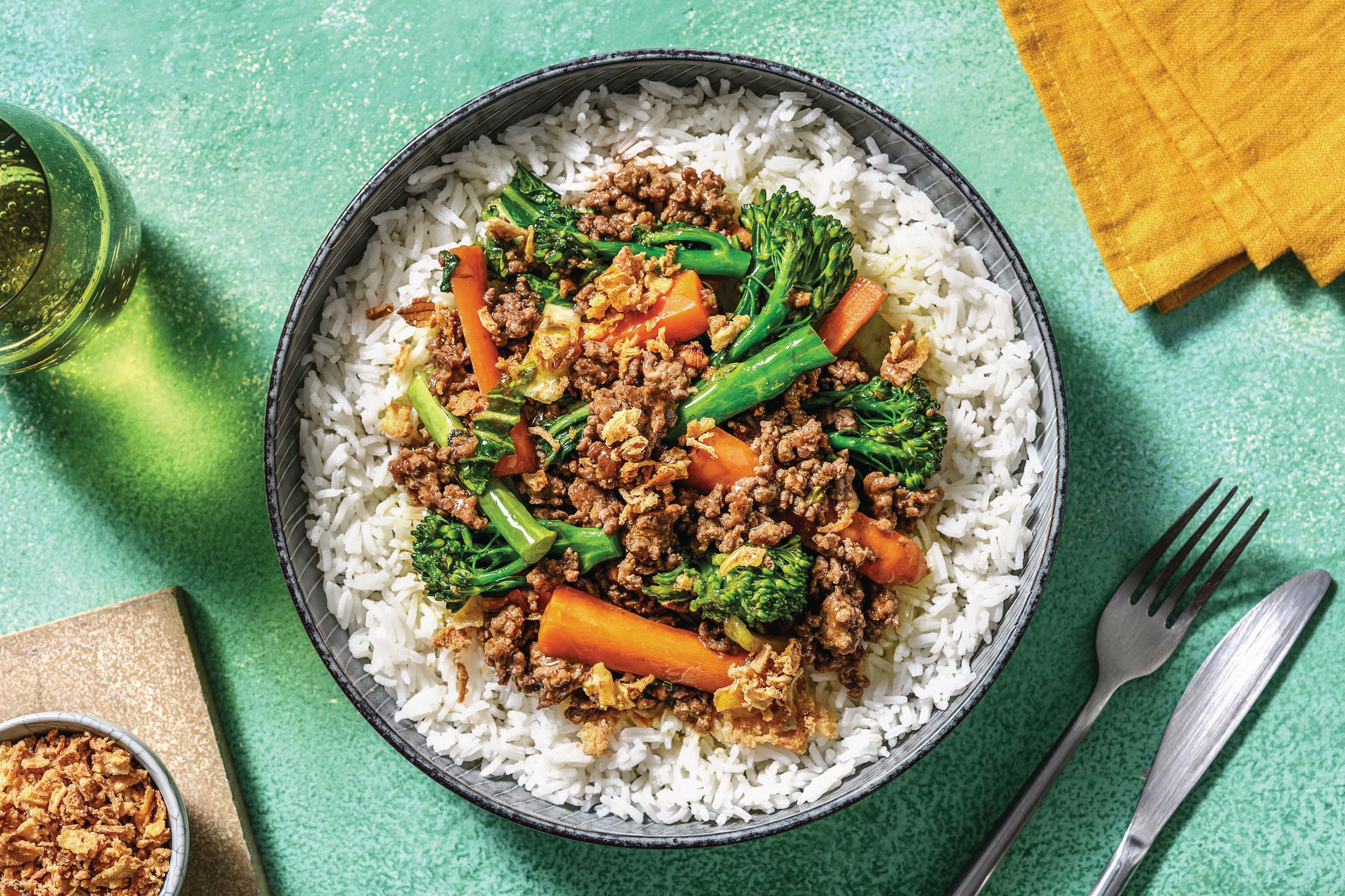 Mongolian Lamb & Veggie Stir-Fry