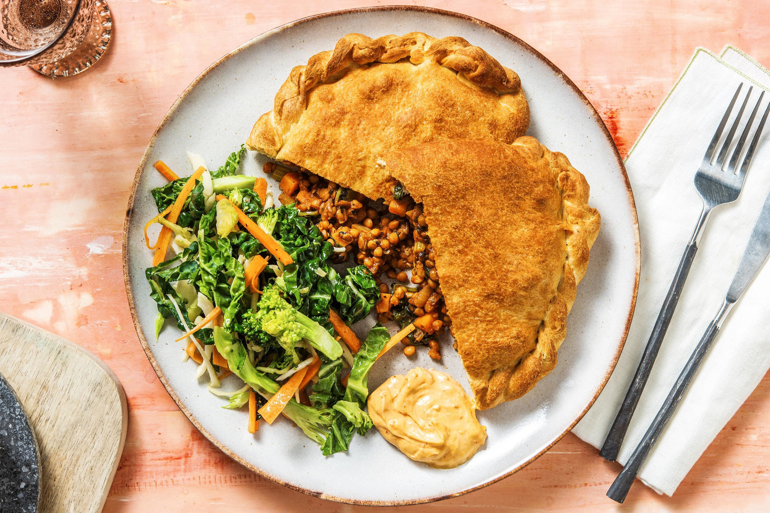 Moroccan Veggie Lentil Hand Pie