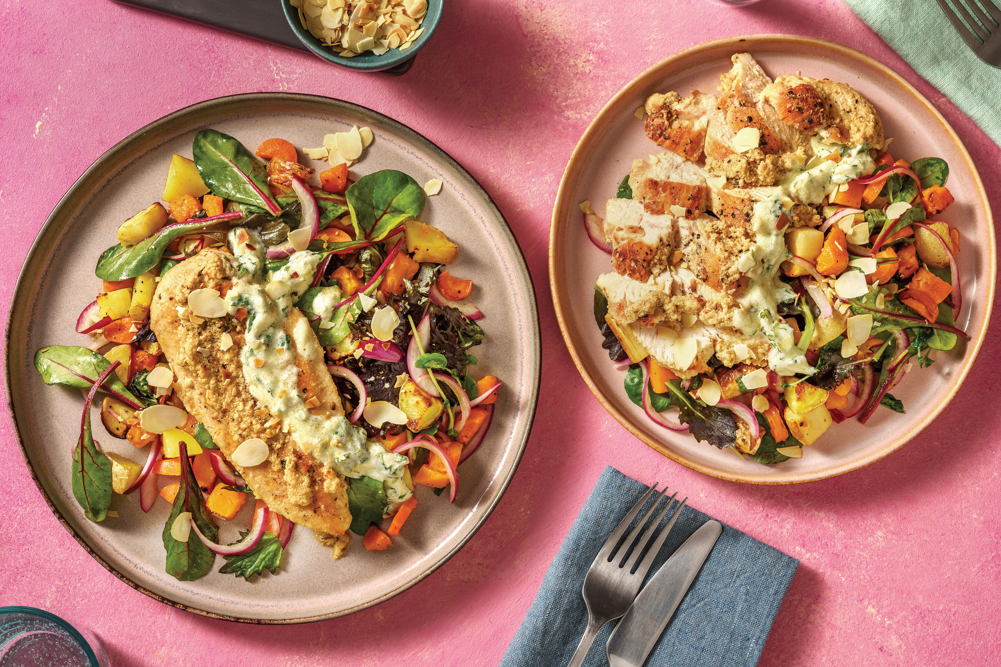 Mumbai Yoghurt Chicken & Roast Veggie Salad