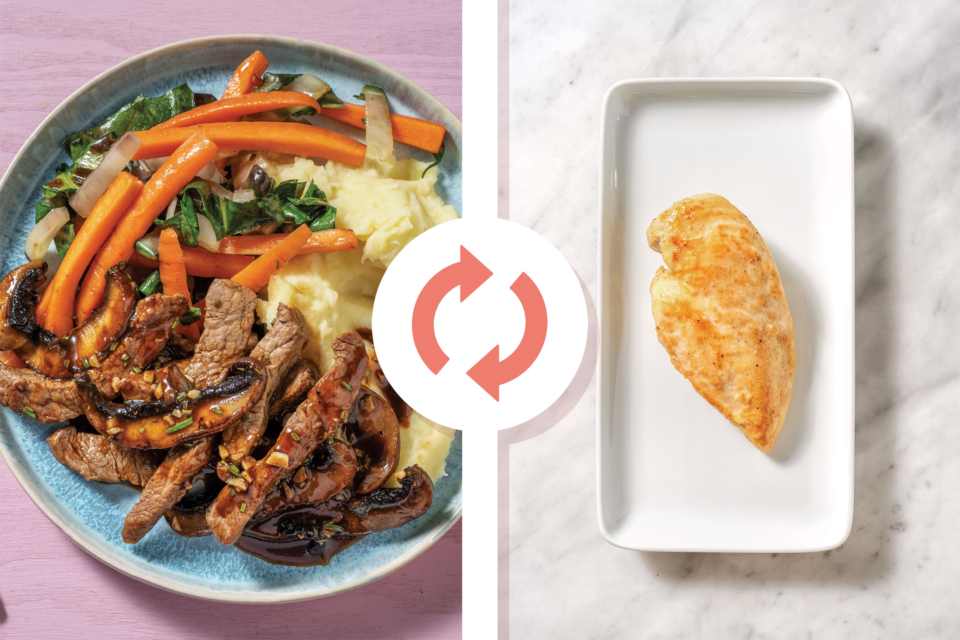 Mushroom Gravy Chicken & Mash