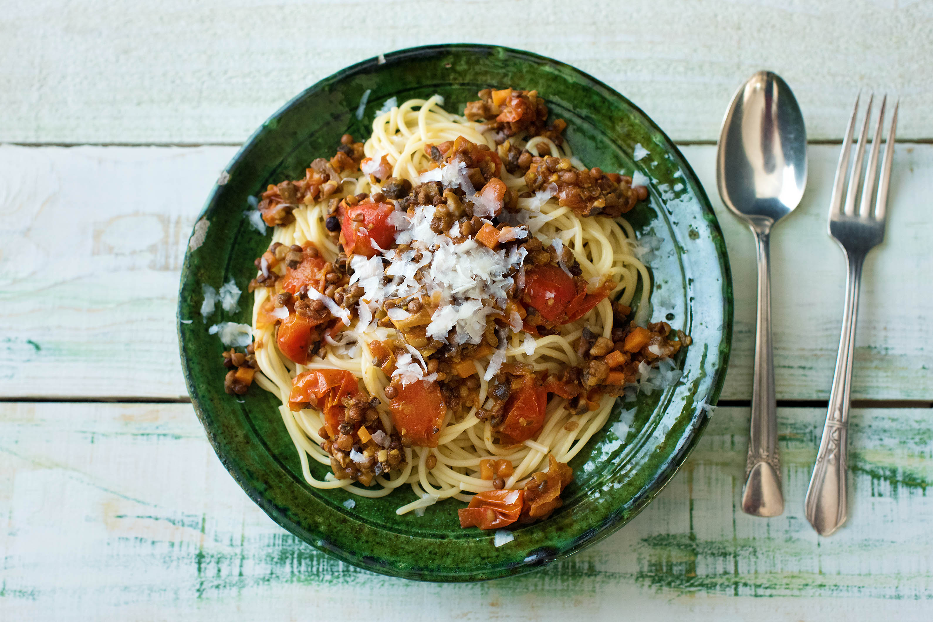 Mushroom & Lentil Bolognese
