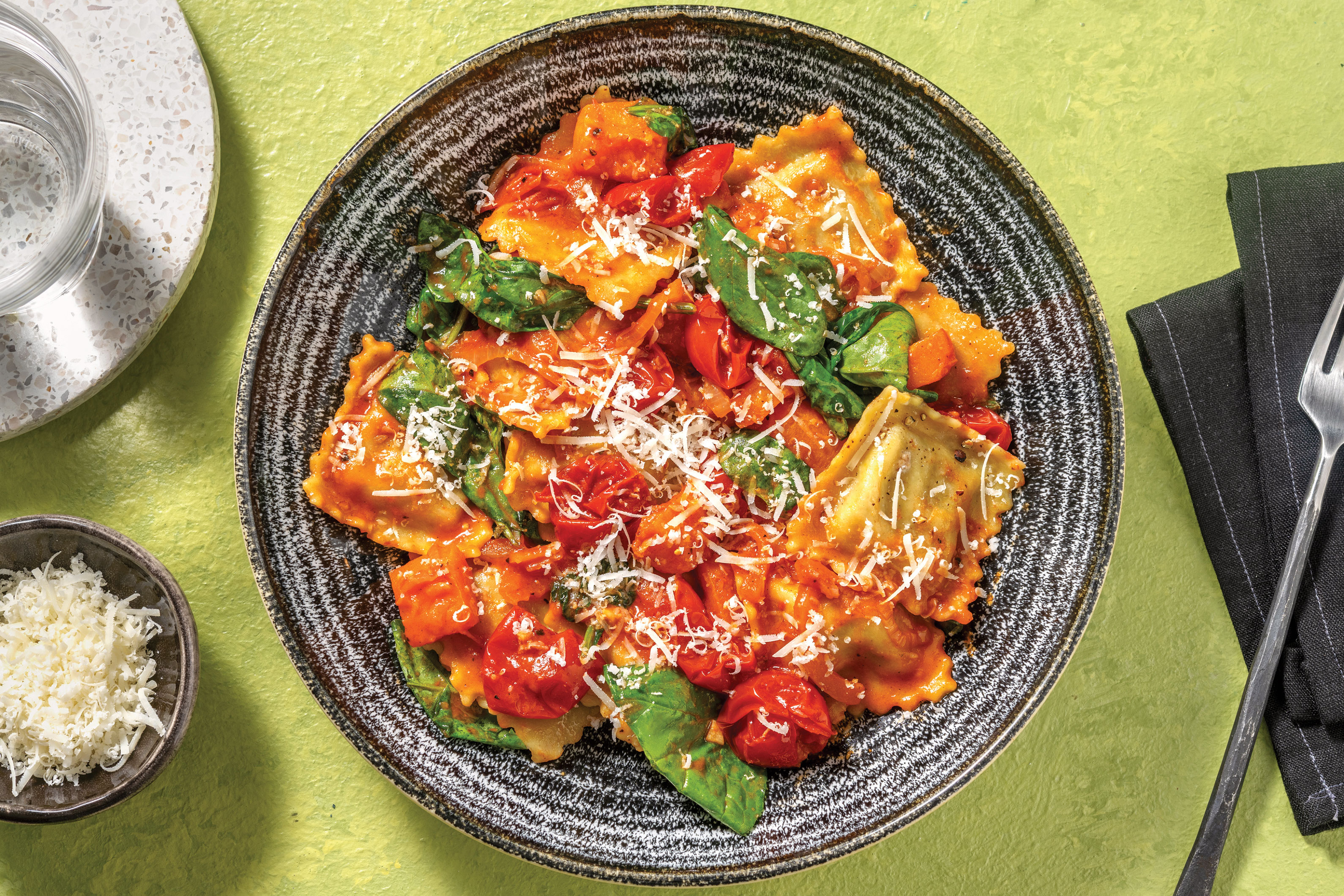 Mushroom Ravioli & Roast Pumpkin