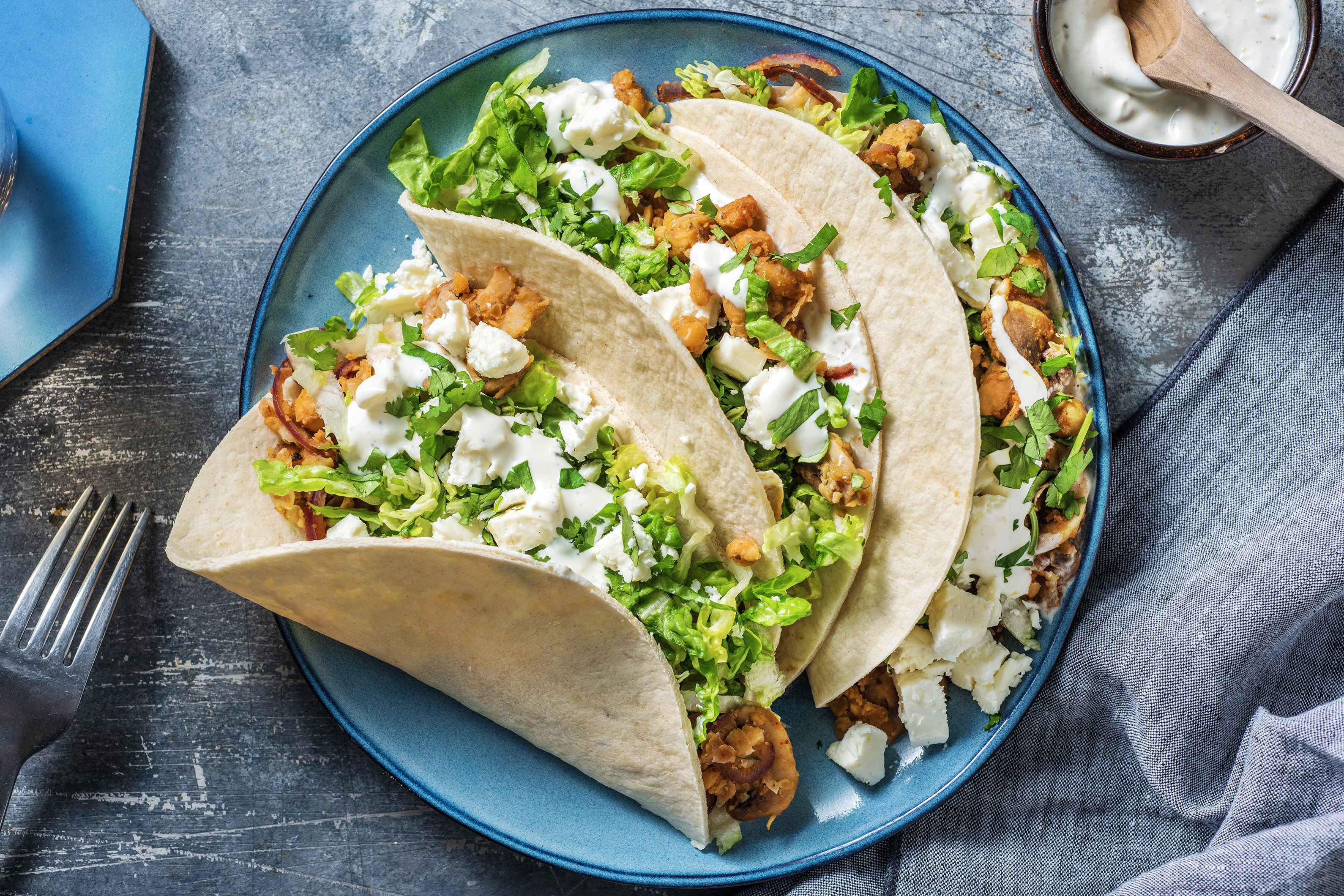Mushroom Shawarma Tacos