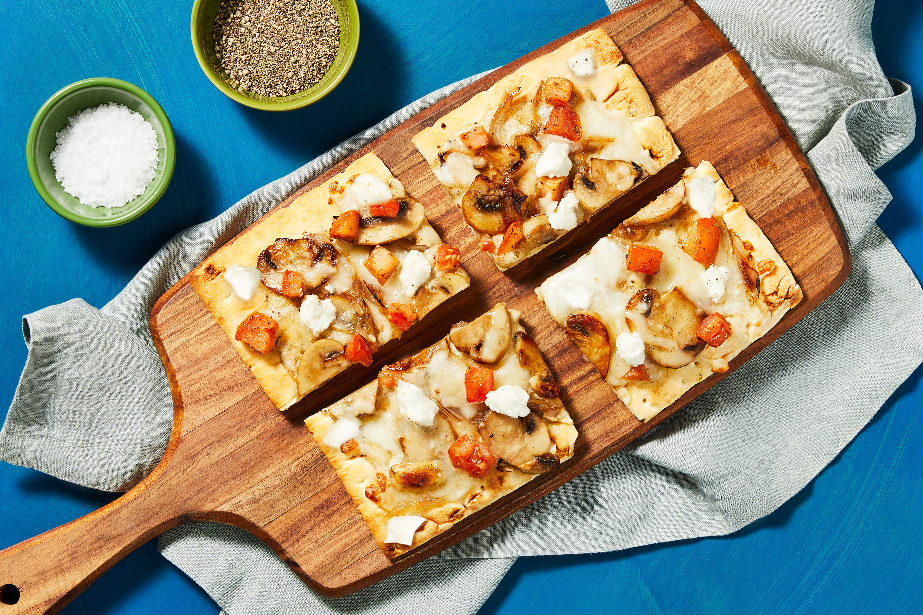 Chicken Sausage & Mushroom Flatbreads