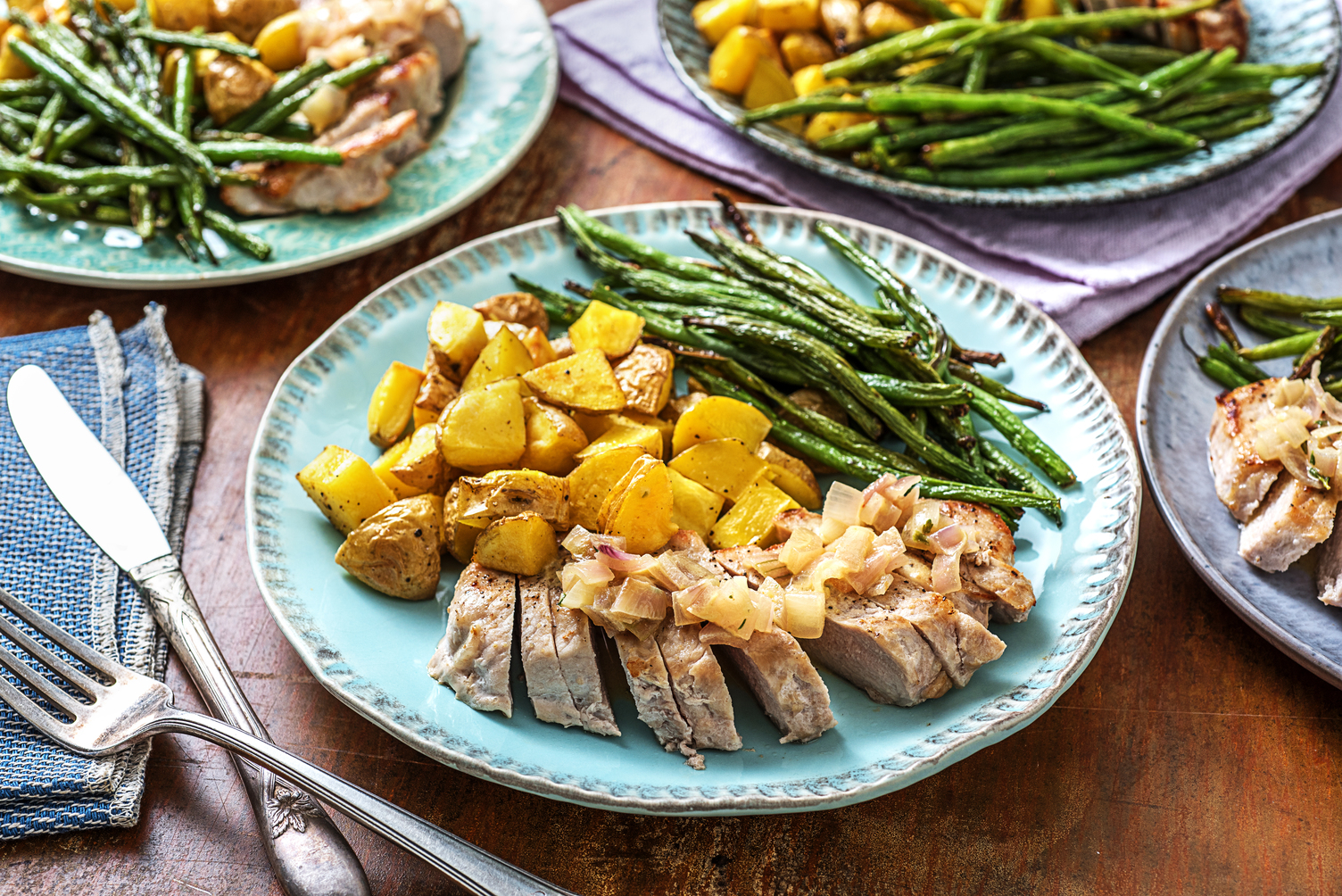 Côtelettes de porc à la moutarde
