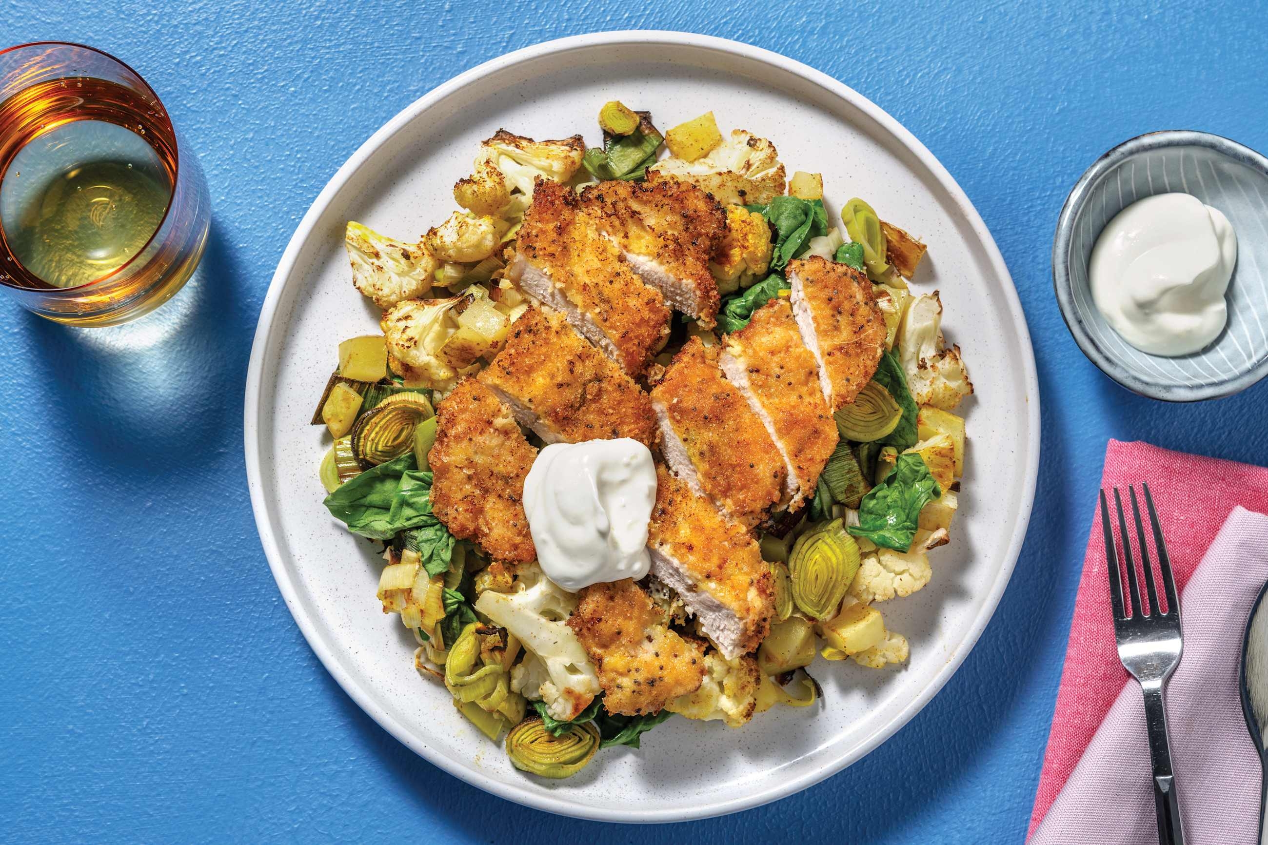 Mustard Seed Pork Schnitzels