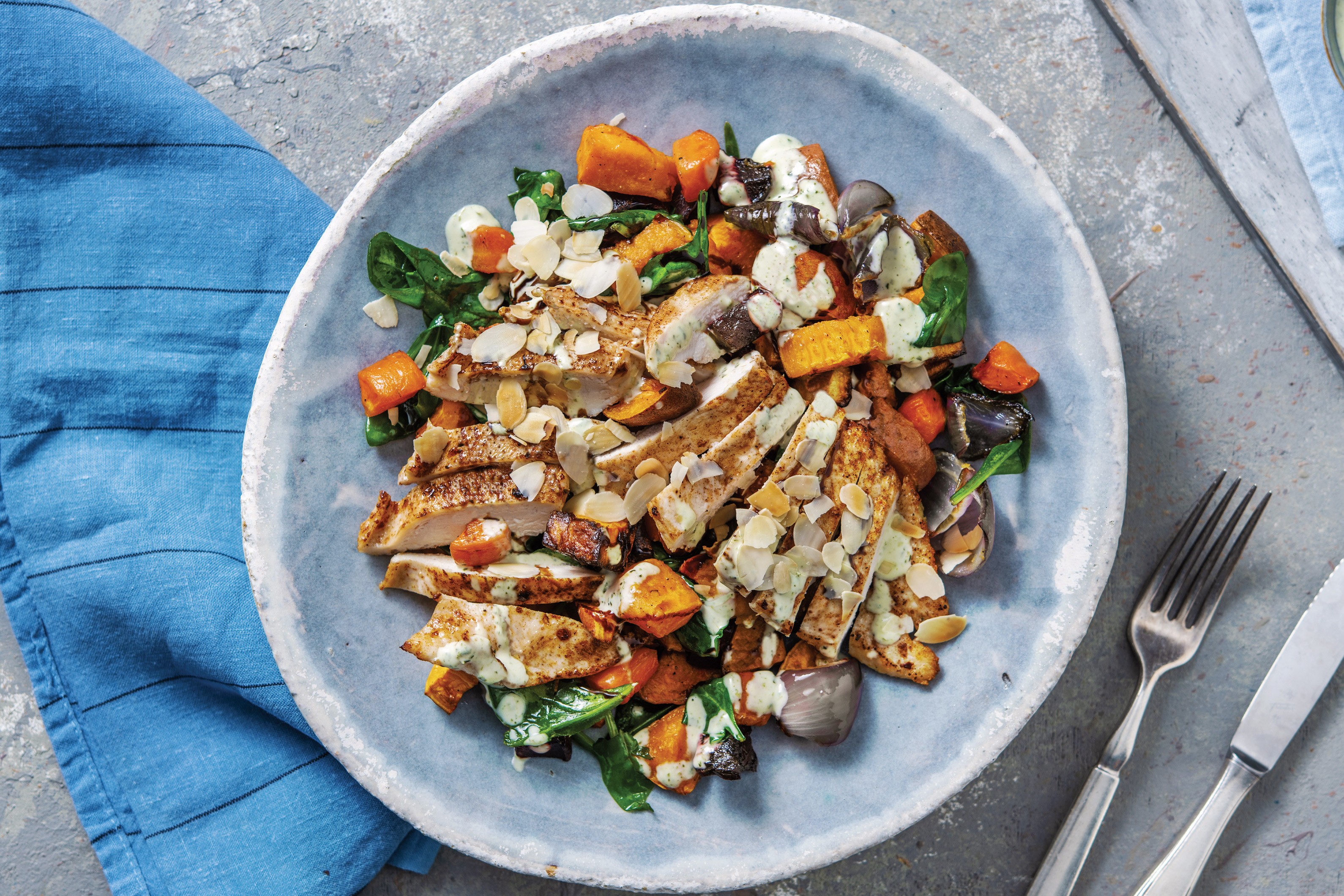 Nan's Chicken & Pesto Dressing