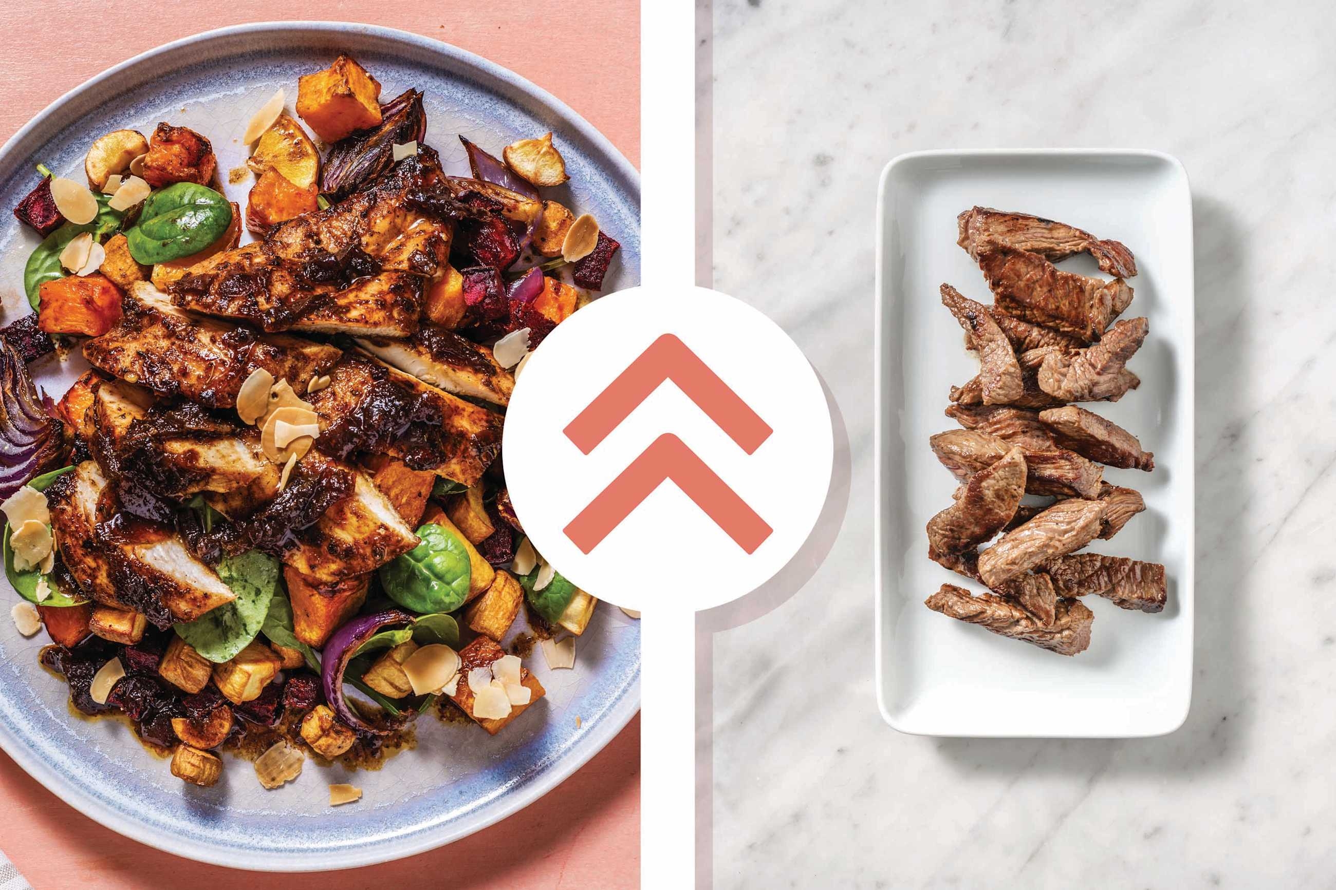 Nan's Beef Rump & Roast Veggie Toss