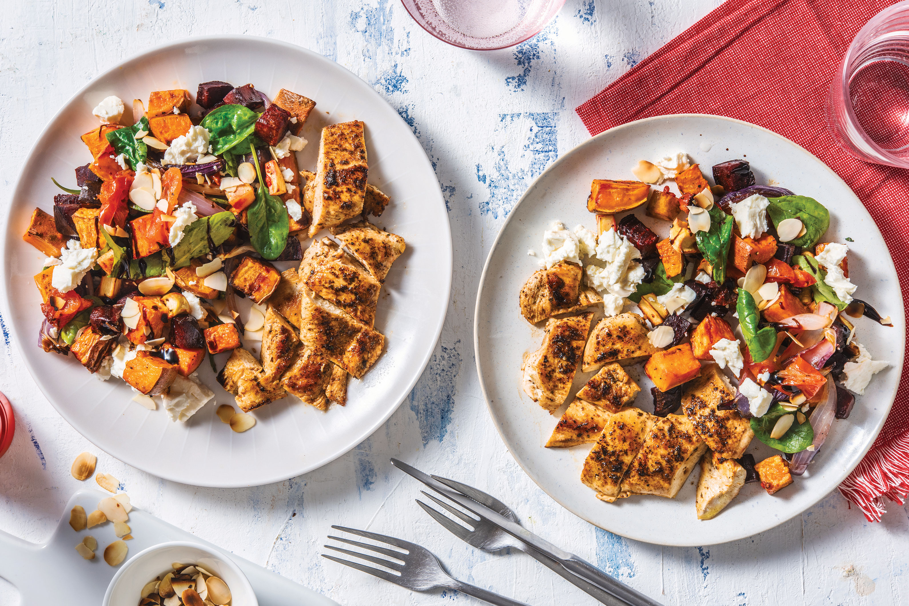 Nan's Chicken & Roast Veggie Toss