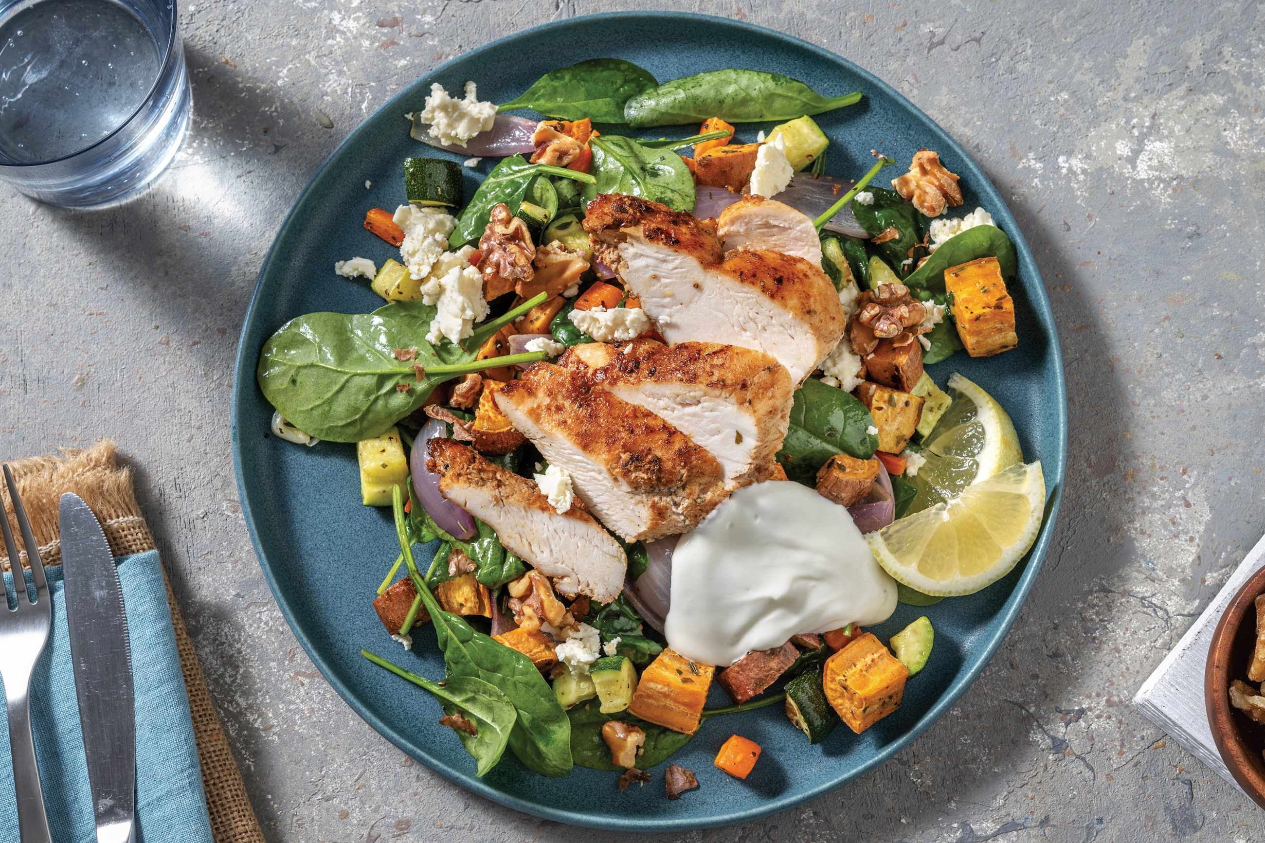 Easy Spiced Chicken & Roasted Veggies