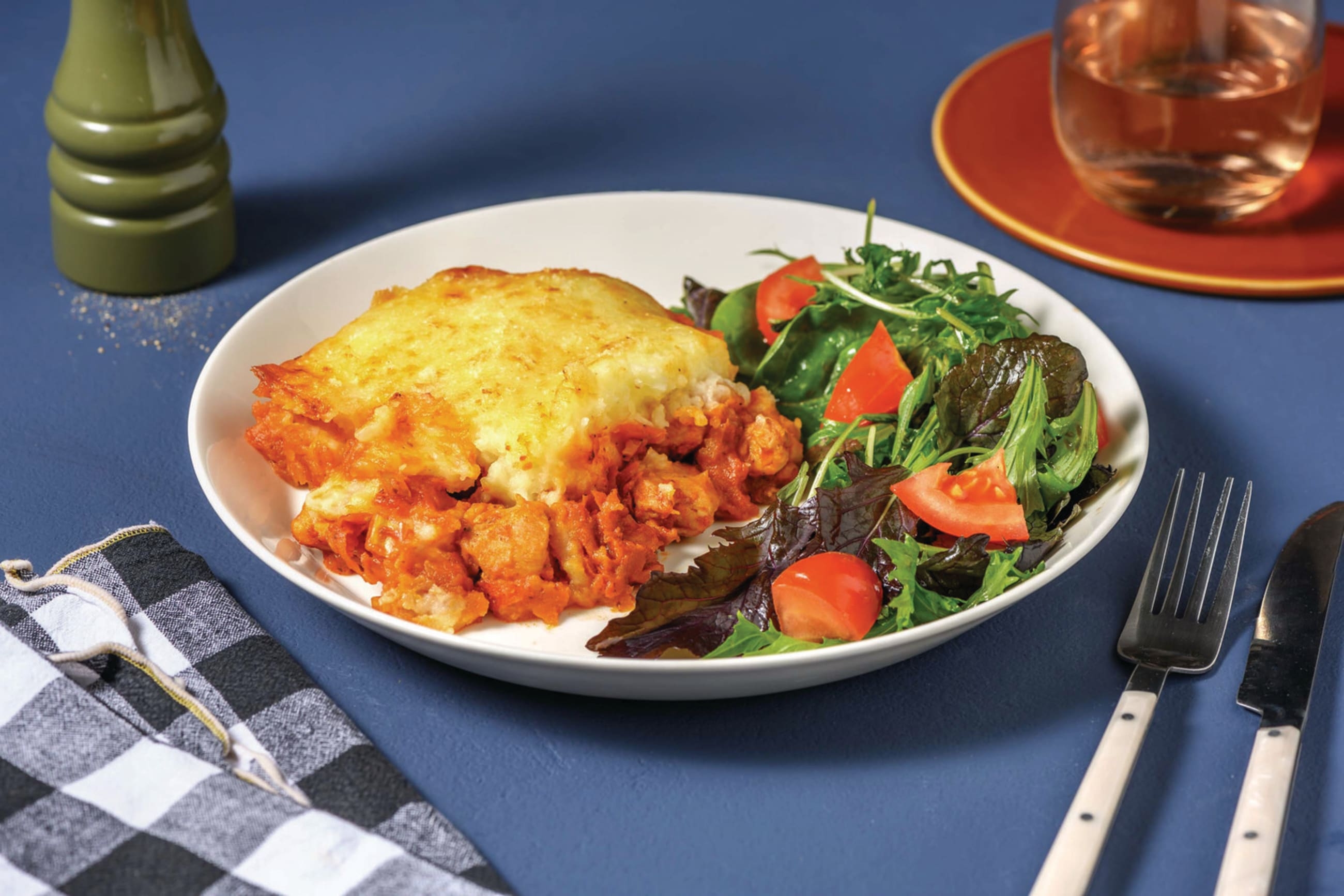 Nan's Plant-Based Mince Potato Topped Pie