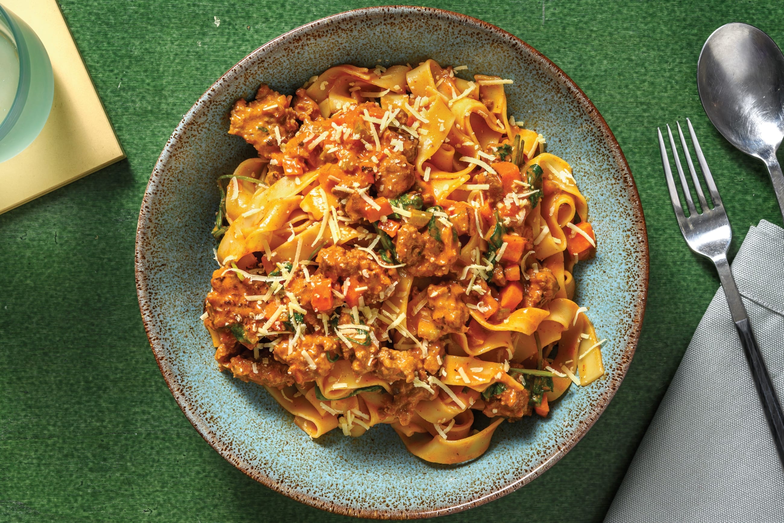 Quick Creamy Beef & Veggie Pasta