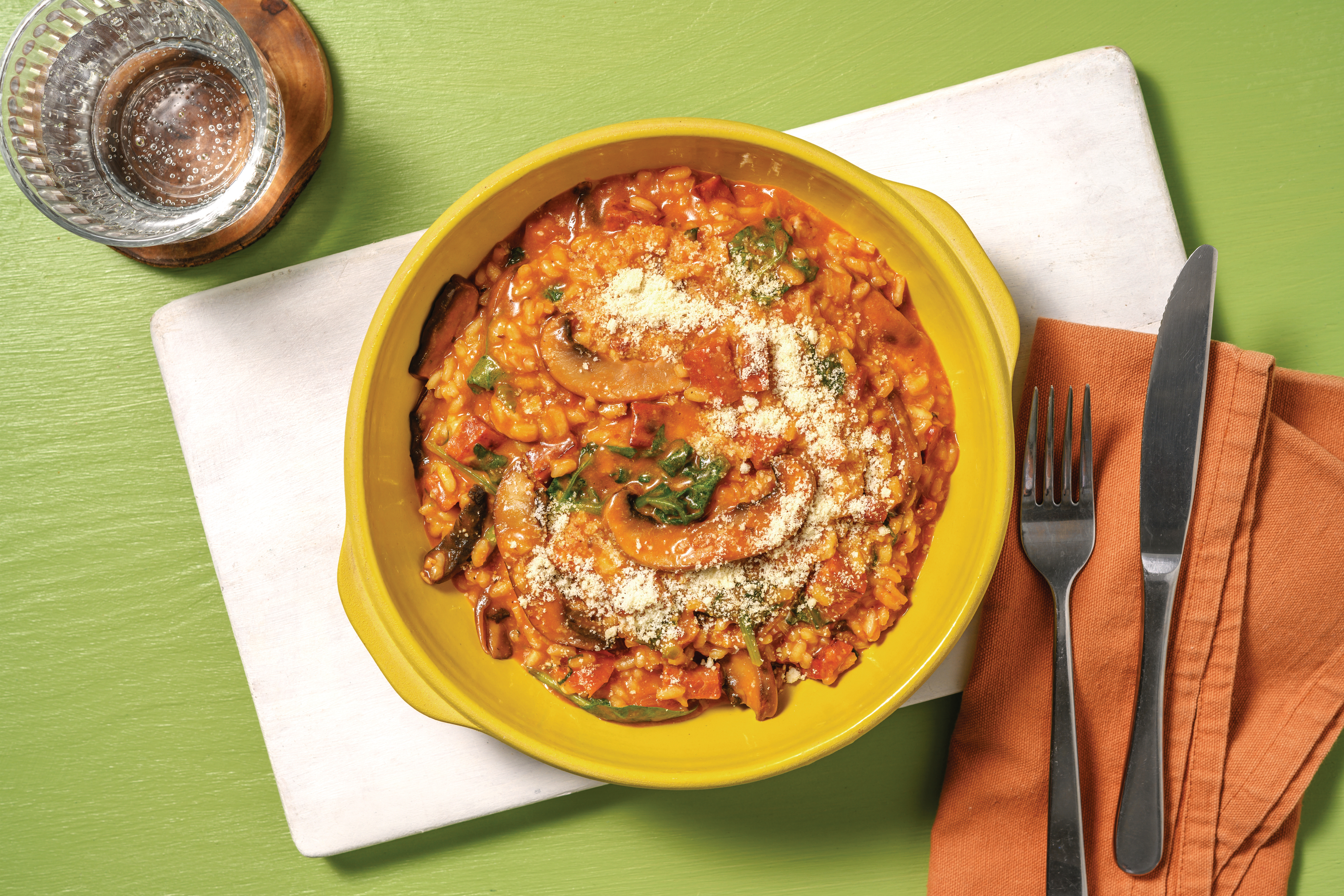 Nan's Easy Chorizo & Mushroom Risotto