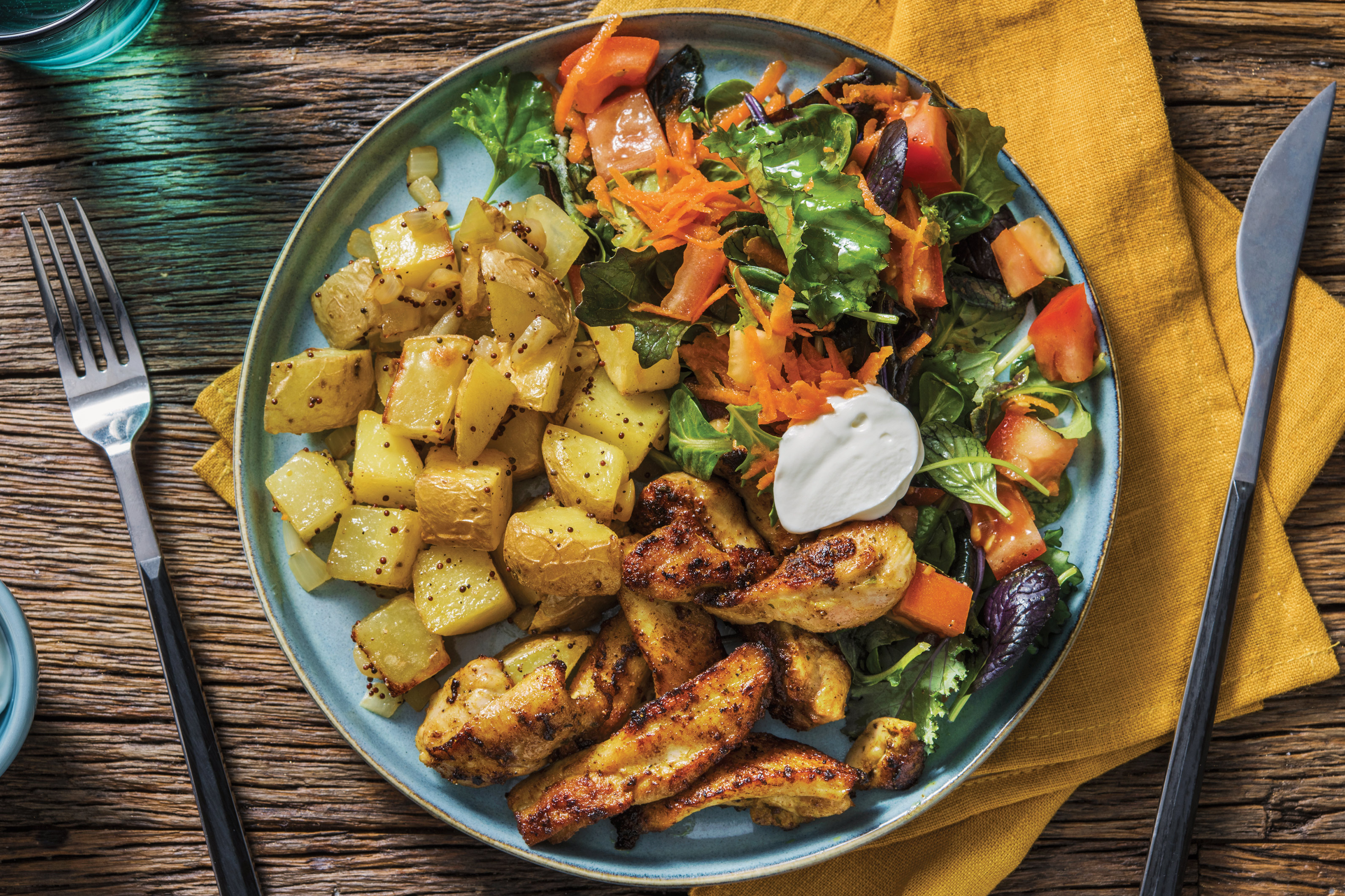 North Indian Chicken & Spiced Potatoes