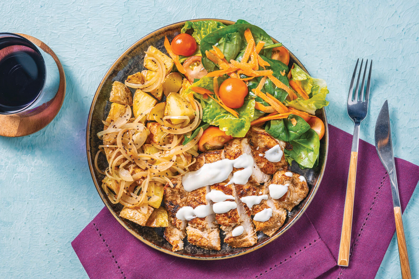 Indian-Style Chicken & Roast Potatoes