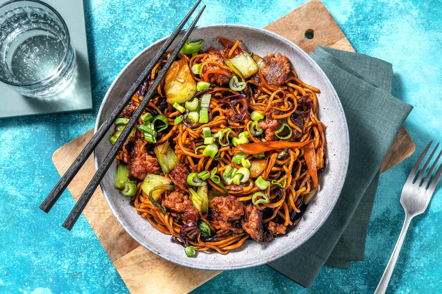 Nouilles de poulet à la cantonaise