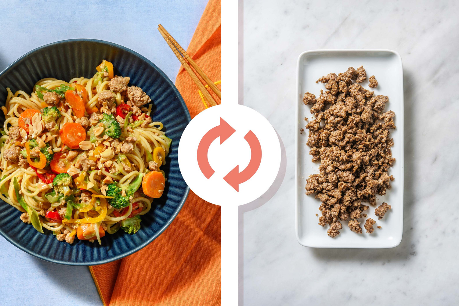 Tahini-Hoisin Beef Noodles