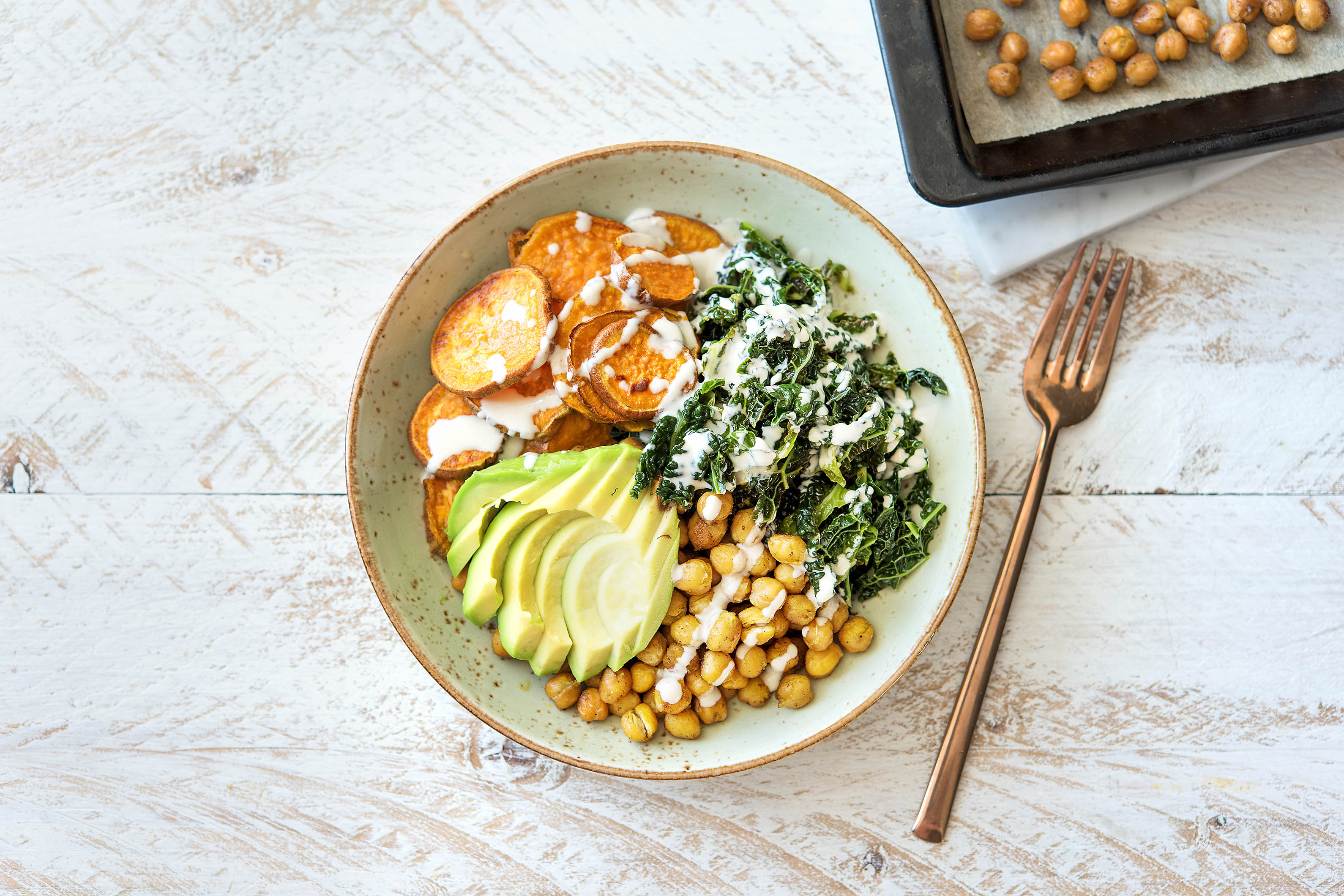 Nourishing Spiced Chickpea & Tahini Bowl