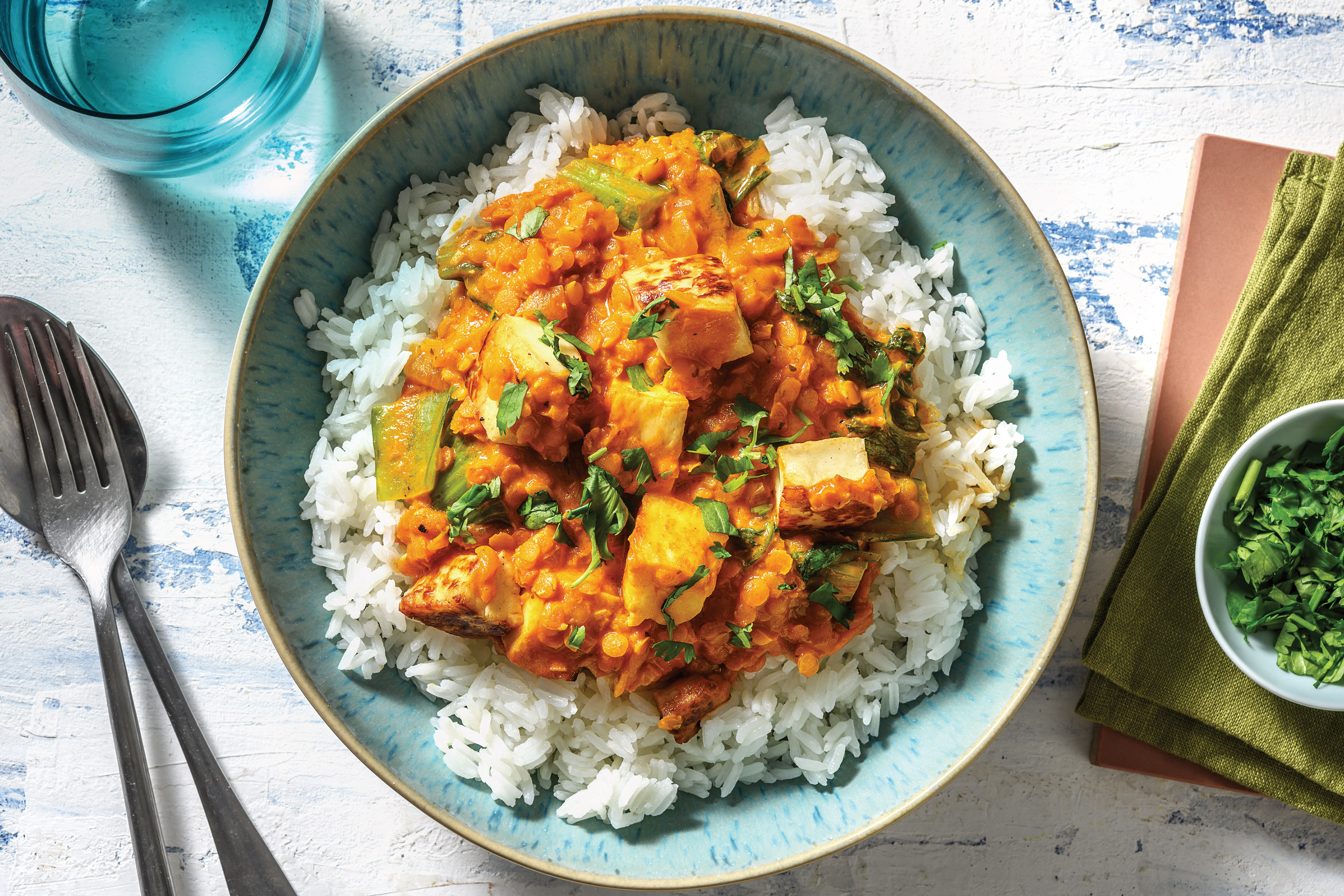 Paneer & Red Lentil Coconut Dhal