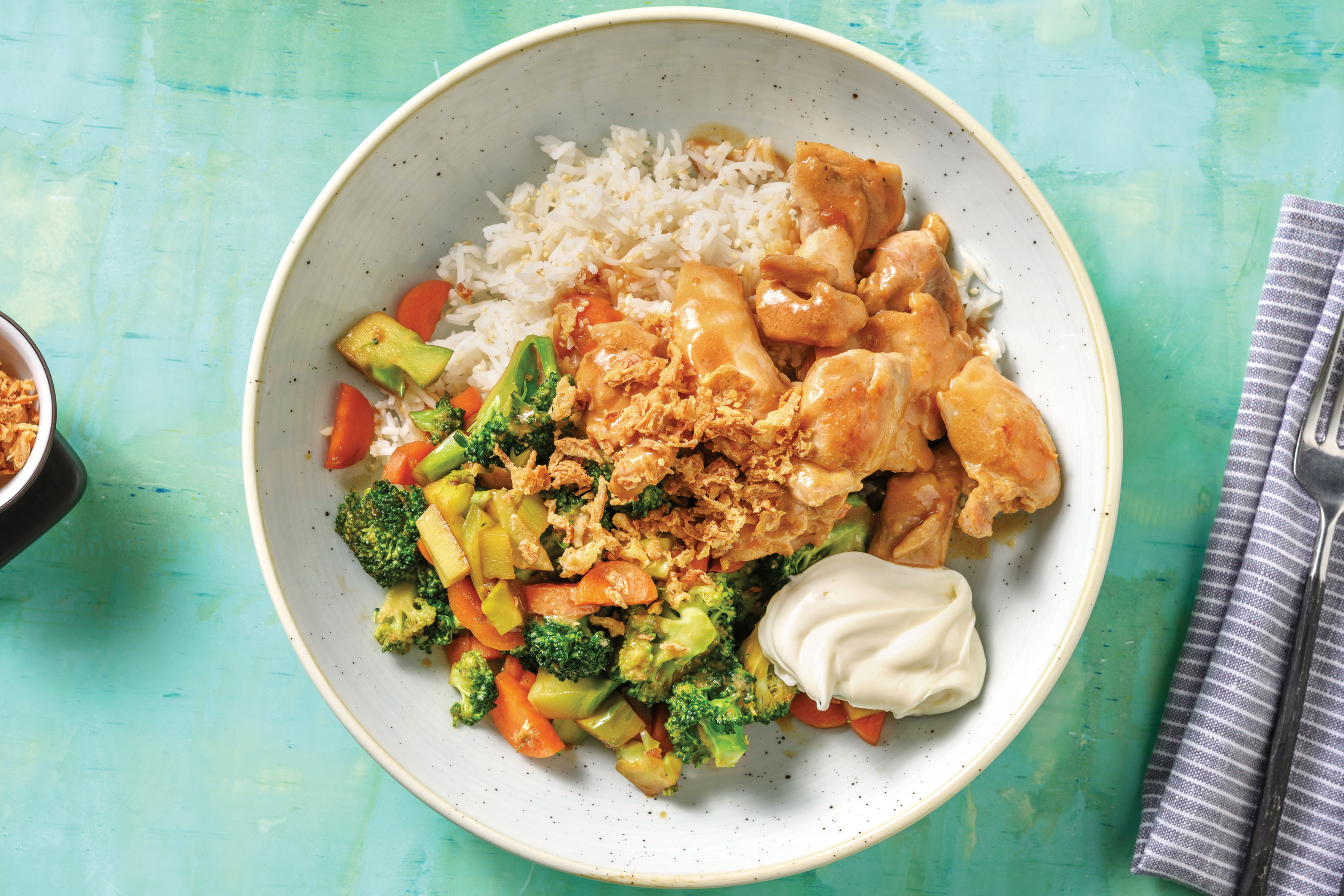 Sweet Miso-Glazed Chicken & Sesame Rice